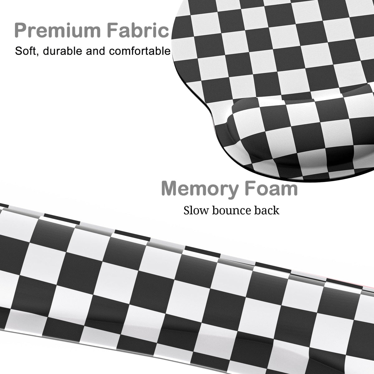 Ergonomic Mouse Pad with Wrist Rest and Keyboard Wrist Rest, Mousepad