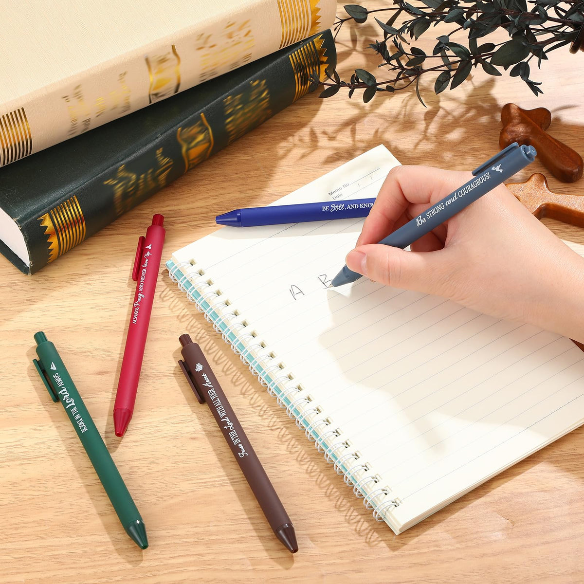 Sayglossy 80 Pcs Bible Verse Pens Christian Ballpoint Pens Inspirational Quotes Writing Tool Small