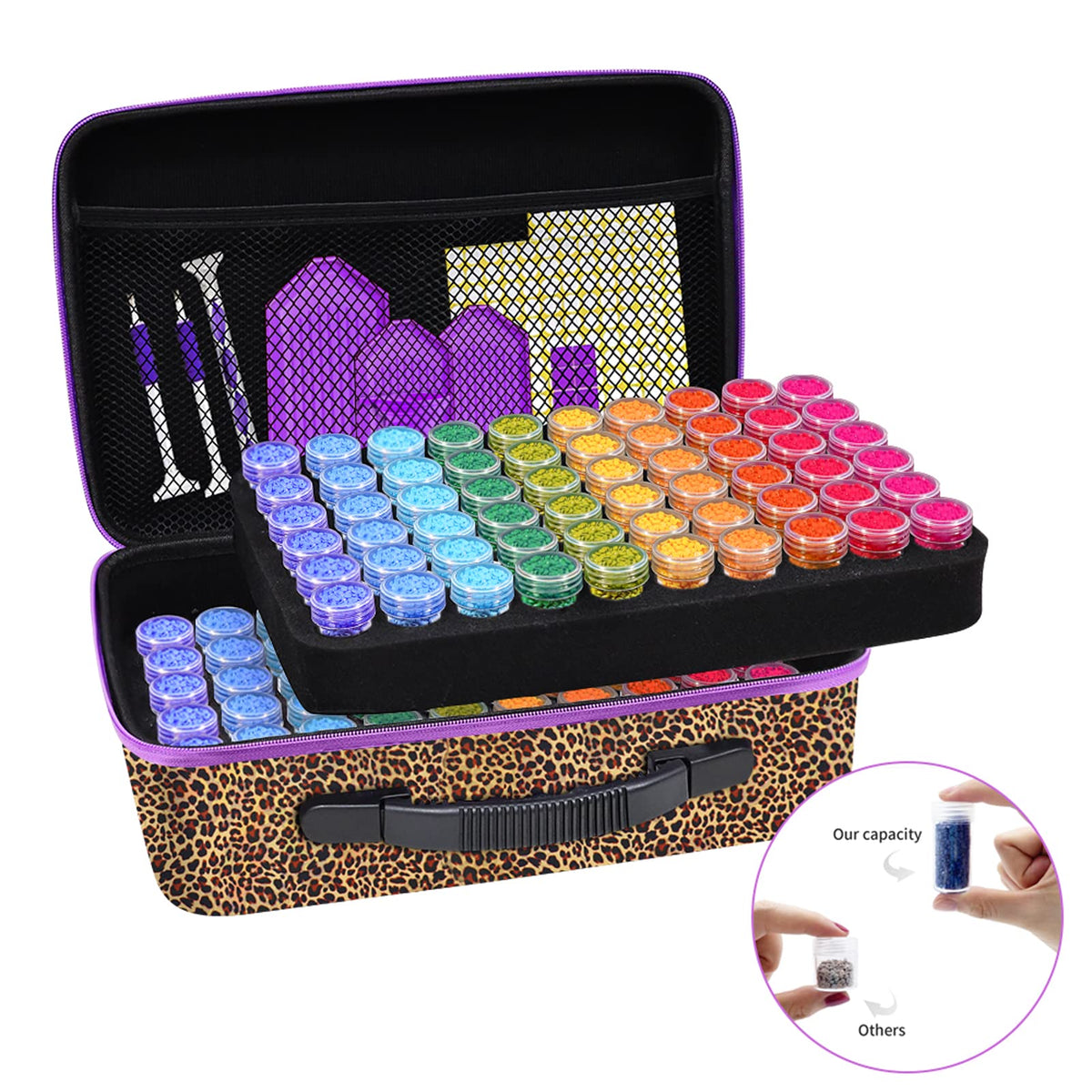 ZORETCO Diamond Art Storage - 120 Containers Diamond Art Kits for Adults
