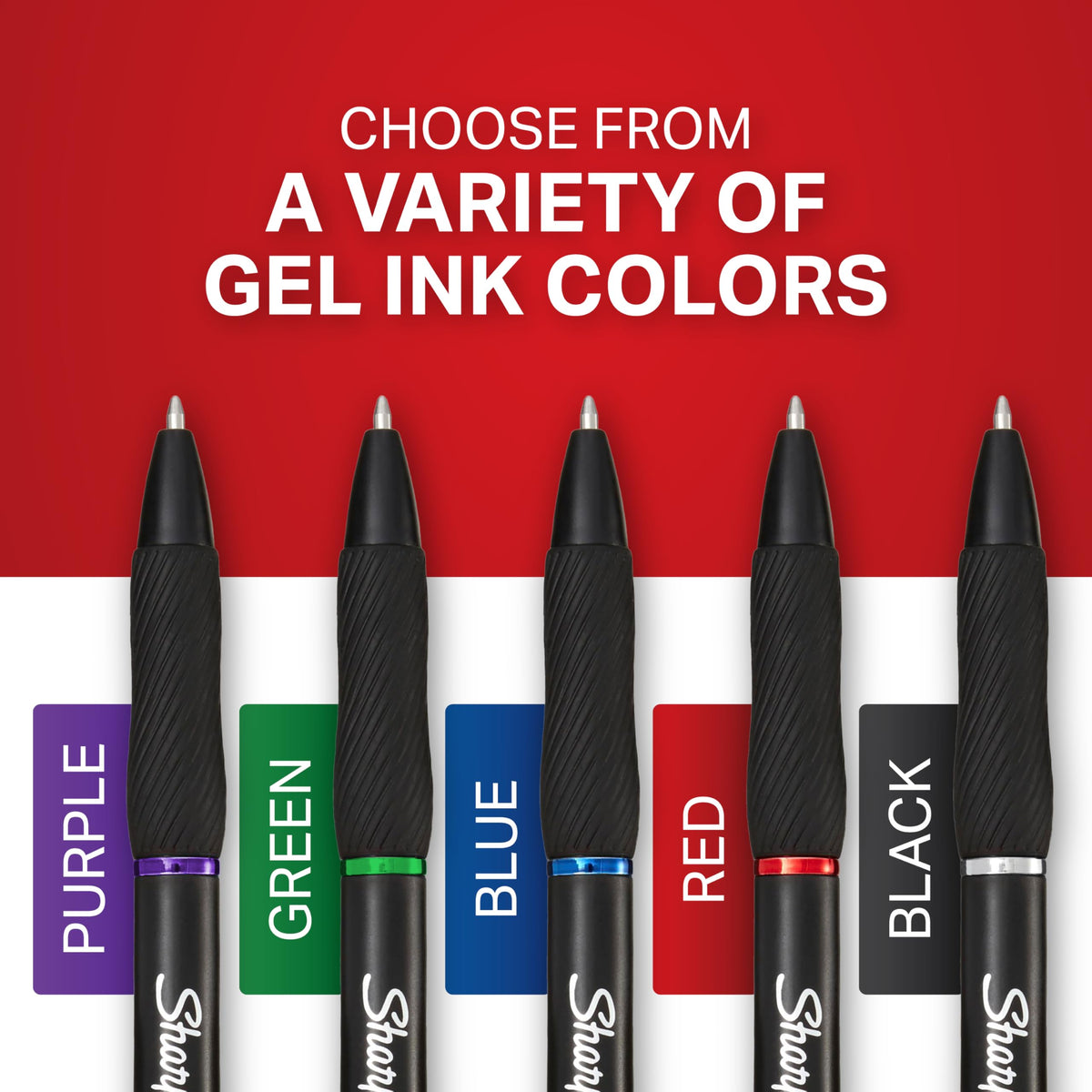 SHARPIE S-Gel, Gel Pens, Bold Point (1.0mm), Black Ink Gel Pen, 36 Count