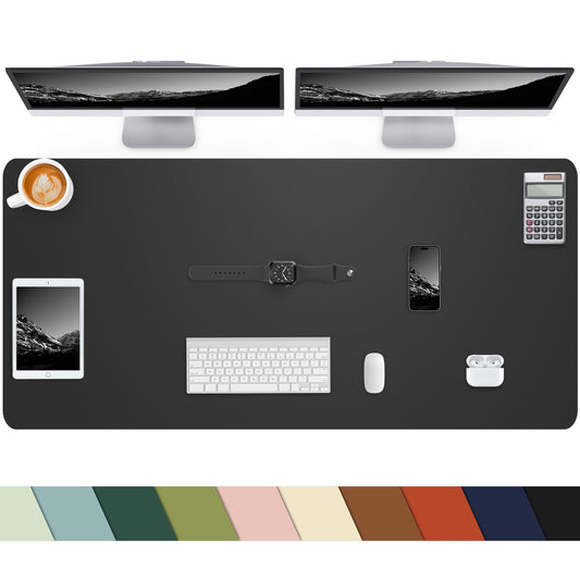 Desk mat Large, Leather Desk Pad Protector,Office Desk Mat,Mouse Pad, Non-Slip Desk Blotter, Laptop