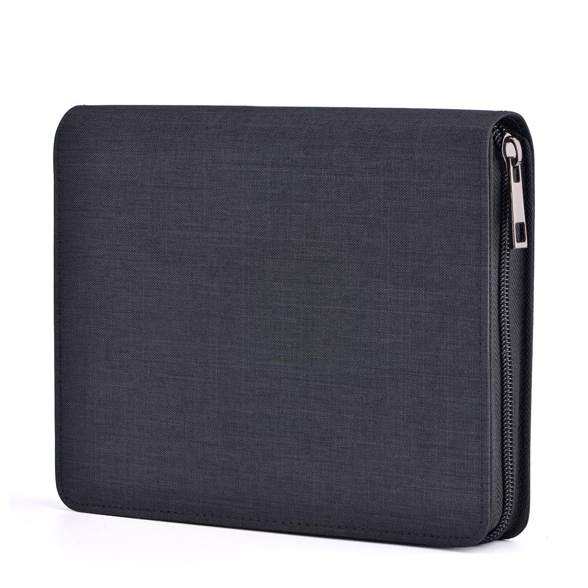 Asvine 12 Fountain Pen Case Black Organizer Bag - Premium Waterproof Canvas Pen Display Holder