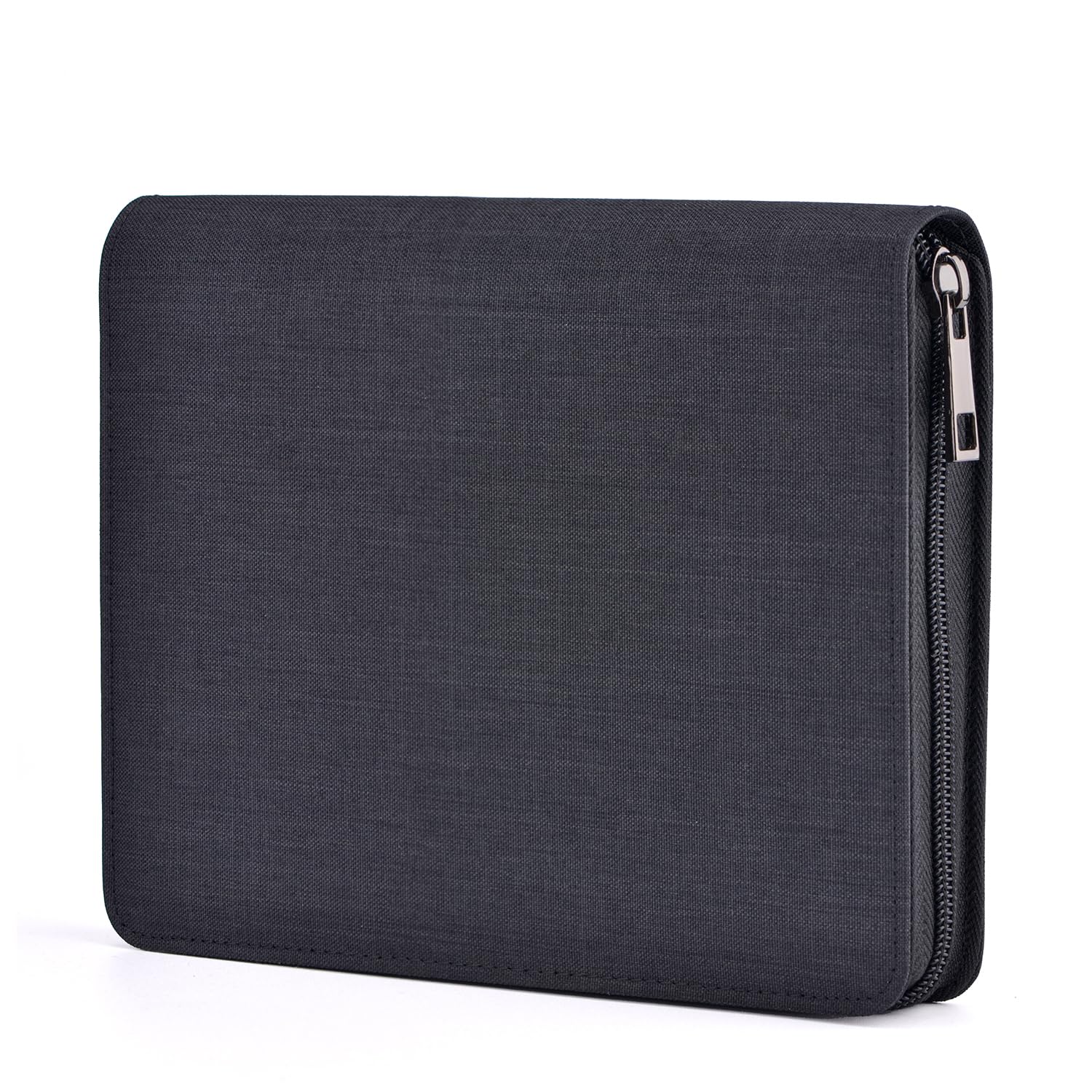Asvine 12 Fountain Pen Case Black Organizer Bag - Premium Waterproof Canvas Pen Display Holder