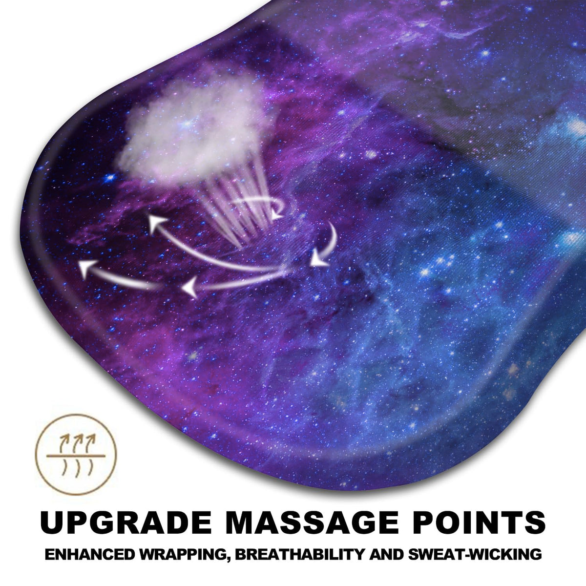 KUOSGM Mouse Pad Wrist Support, Ergonomic Mouse Pad with Massage Dot, Comfortable Computer Mouse