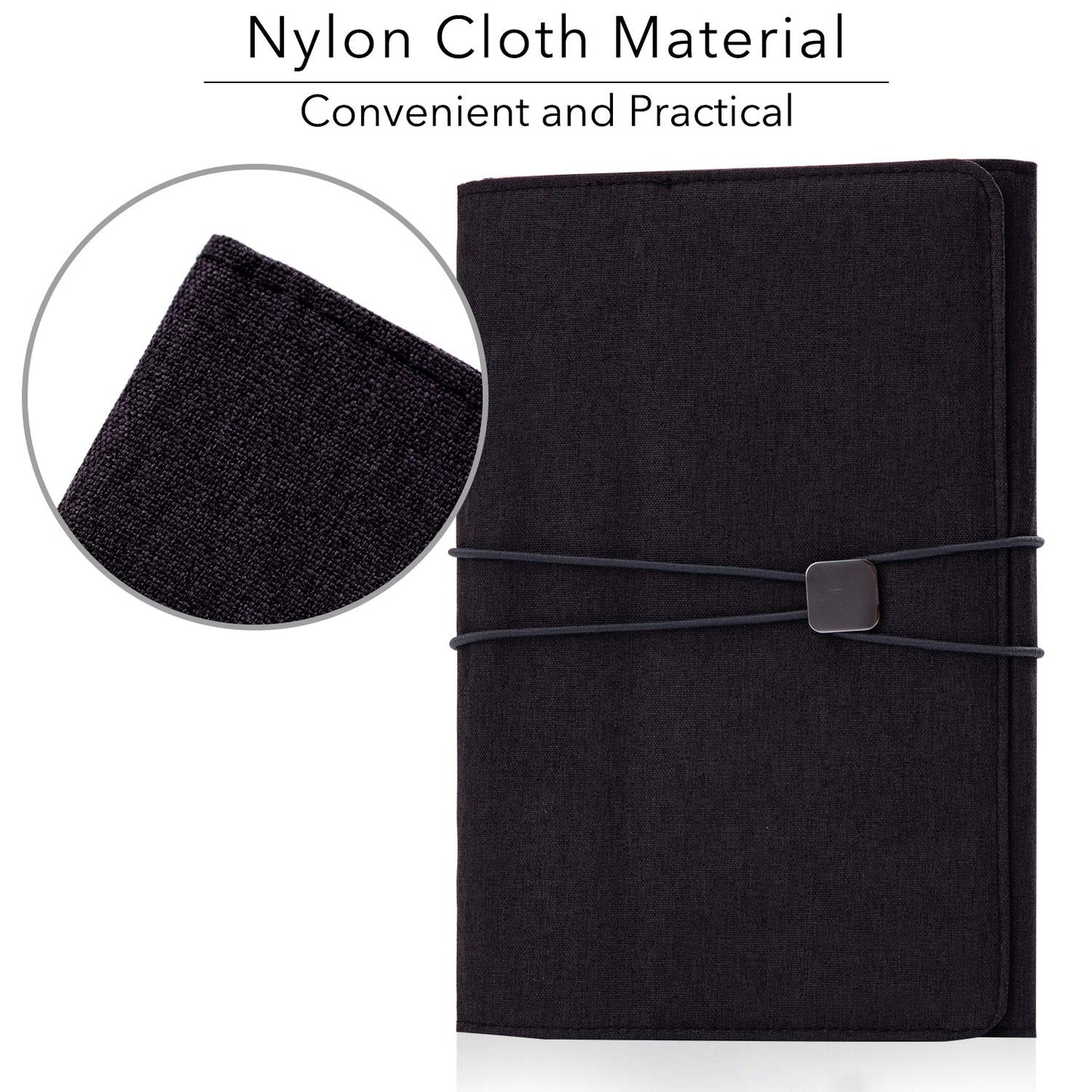 Folio Cover Compatible with Rocketbook Everlast Fusion, Cloth Fabric, Multi Organizer Men & Women