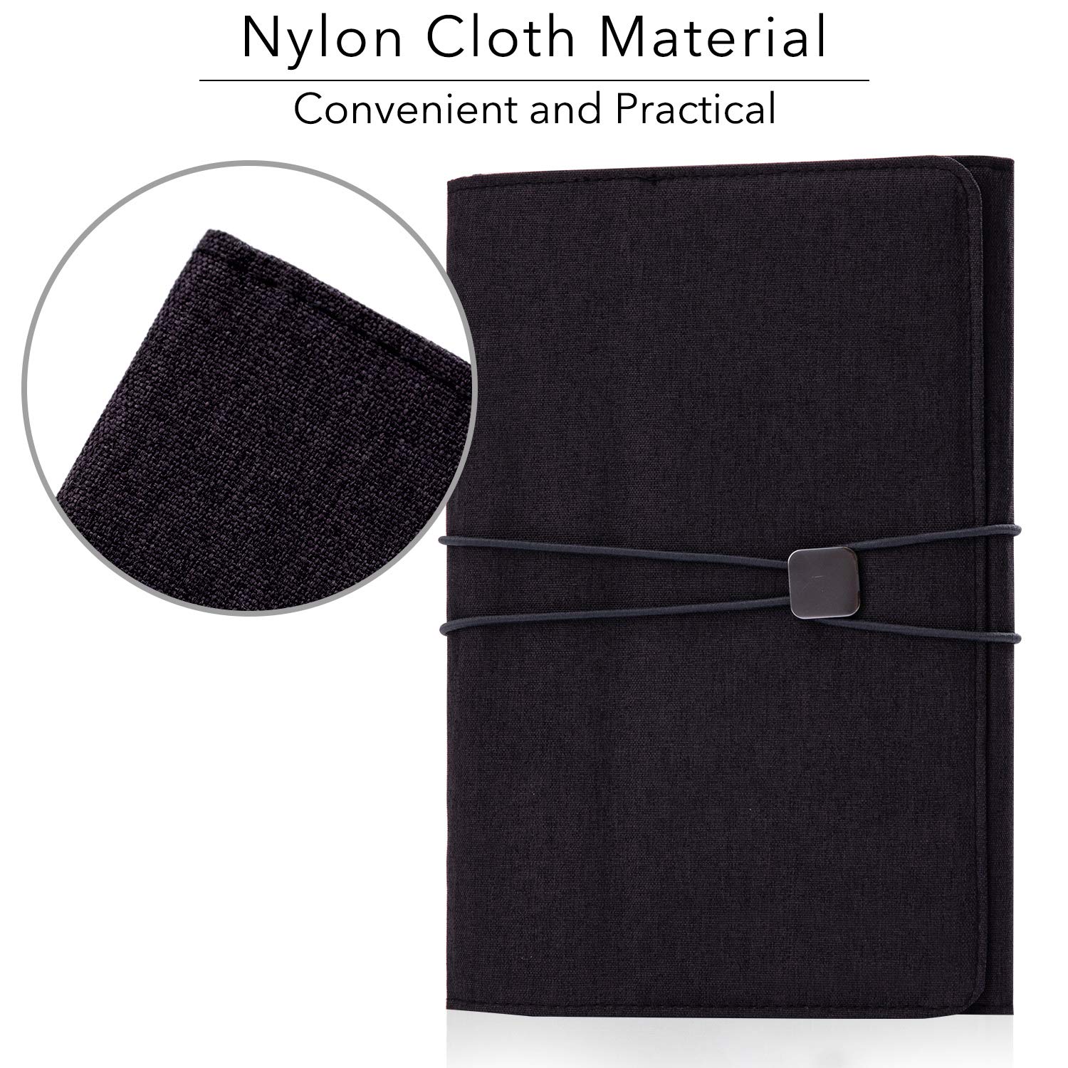 Folio Cover Compatible with Rocketbook Everlast Fusion, Cloth Fabric, Multi Organizer Men & Women