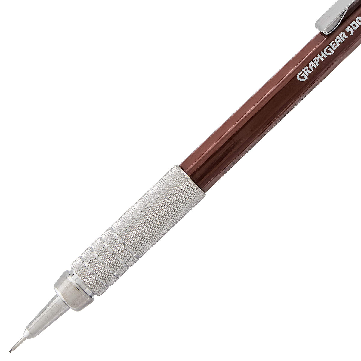 Pentel GraphGear 500 Mechanical Drafting Pencil, (0.7mm), Medium Line, Blue Barrel, Pack of 4