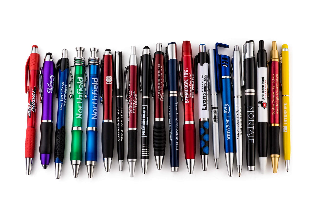 Wholesale bulk lot misprint plastic pens by SE ROSE (50 pack)