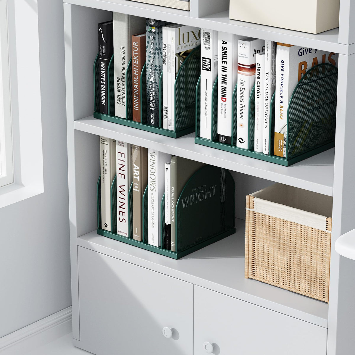 gianotter Desktop File Organizer with 5 Compartments