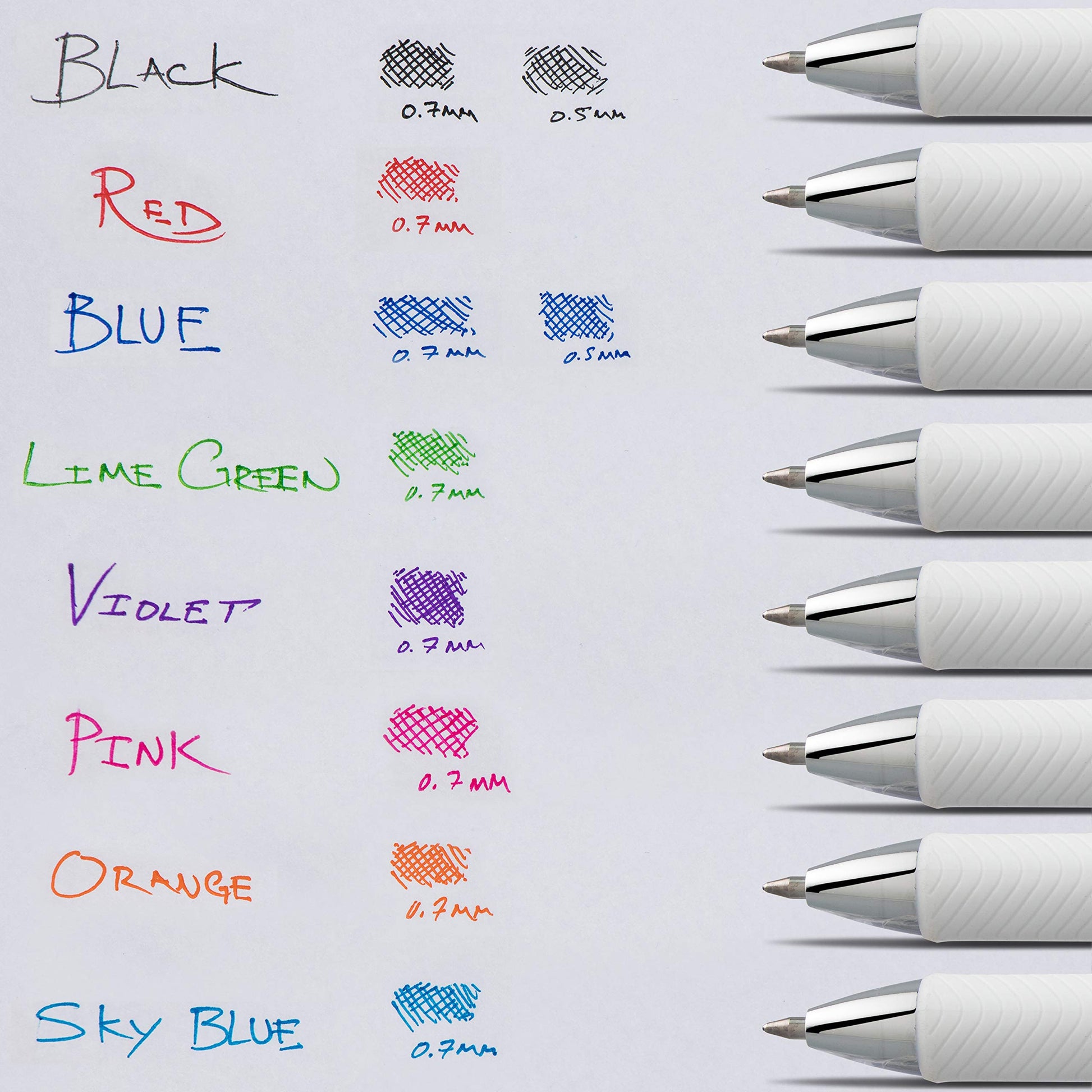 Pentel EnerGel Pearl Deluxe RTX Retractable Liquid Gel Pen, 0.7mm, Blue Accent, Blue Ink, Box of 12