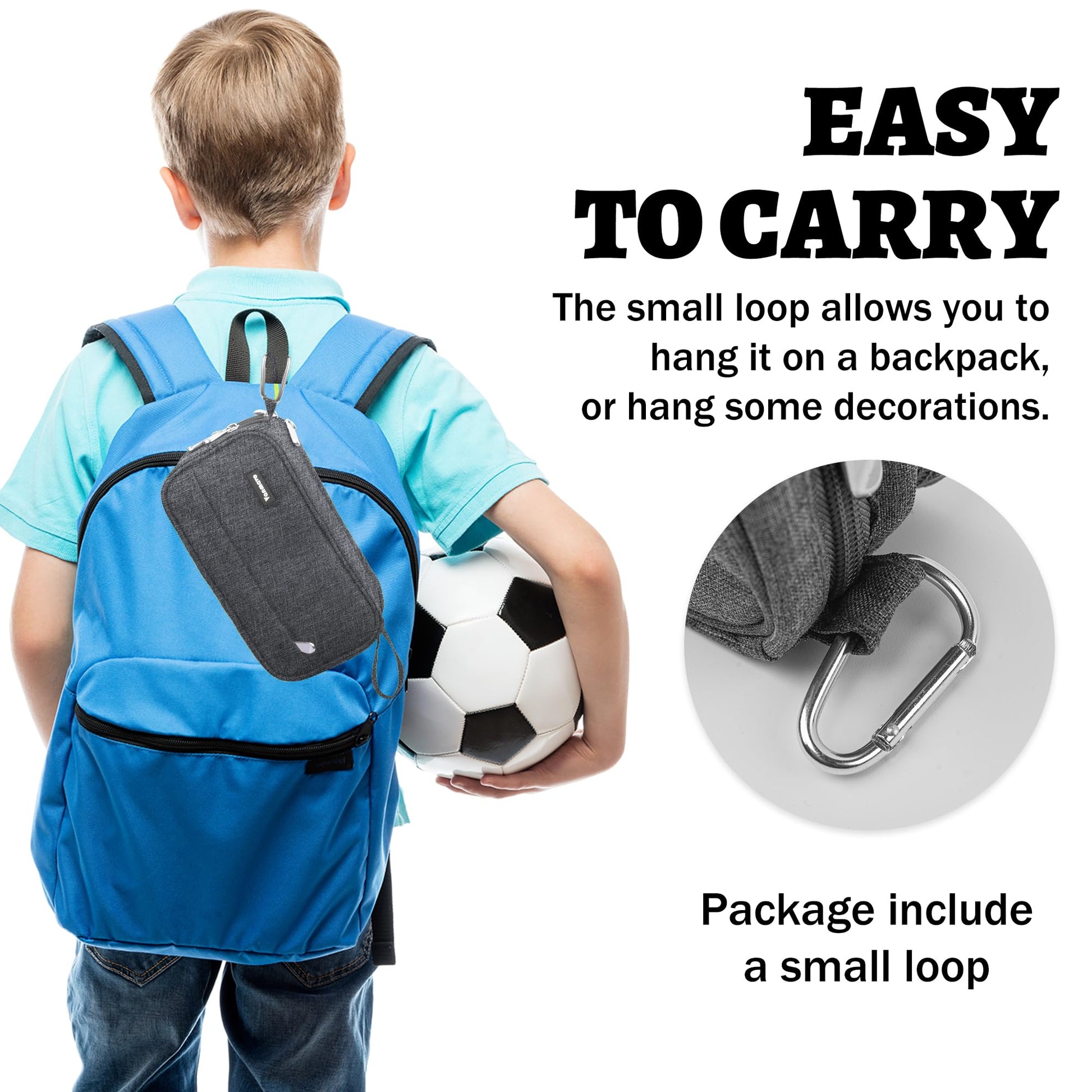 Pencil Case Big Capacity Pen Pouch Large Storage Holder Marker Pen Bag Durable 3 Compartment School
