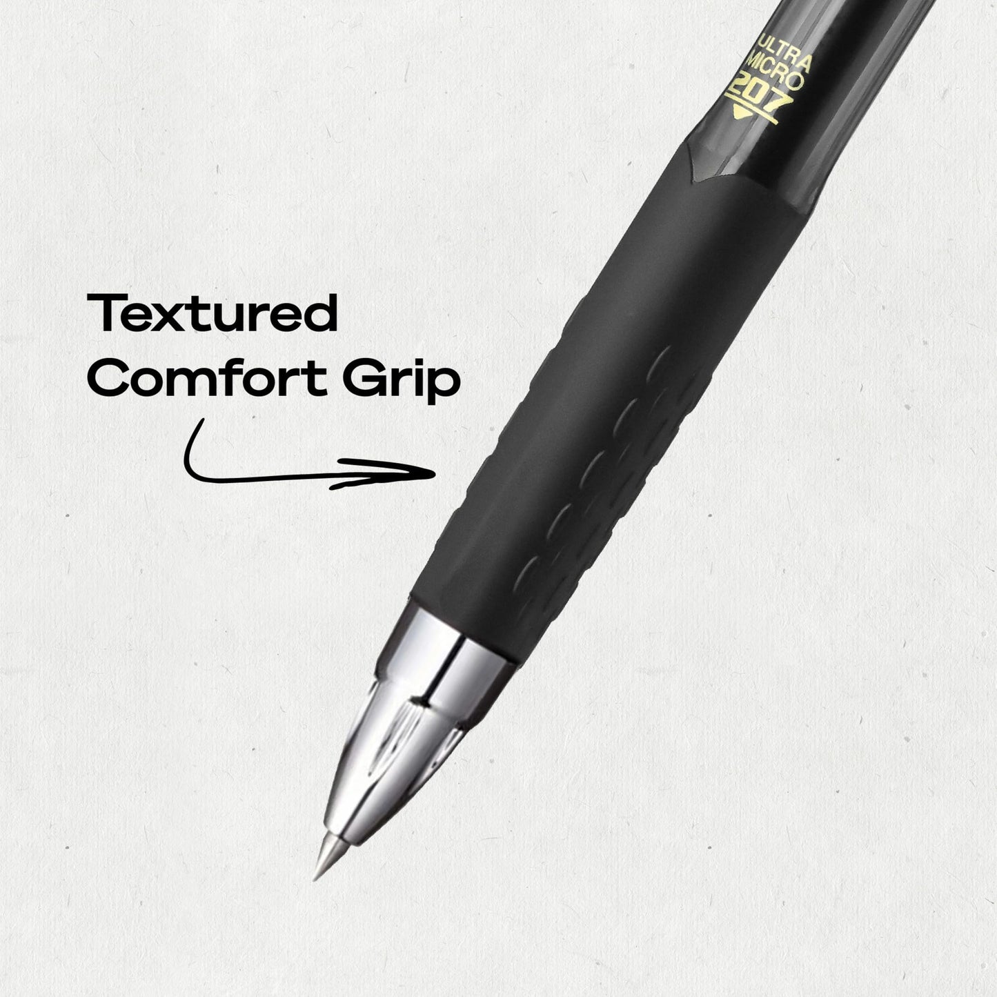 uniball™ 207 Gel Pens, Black Ink, 0.38mm Ultra Micro Point, 12 Count