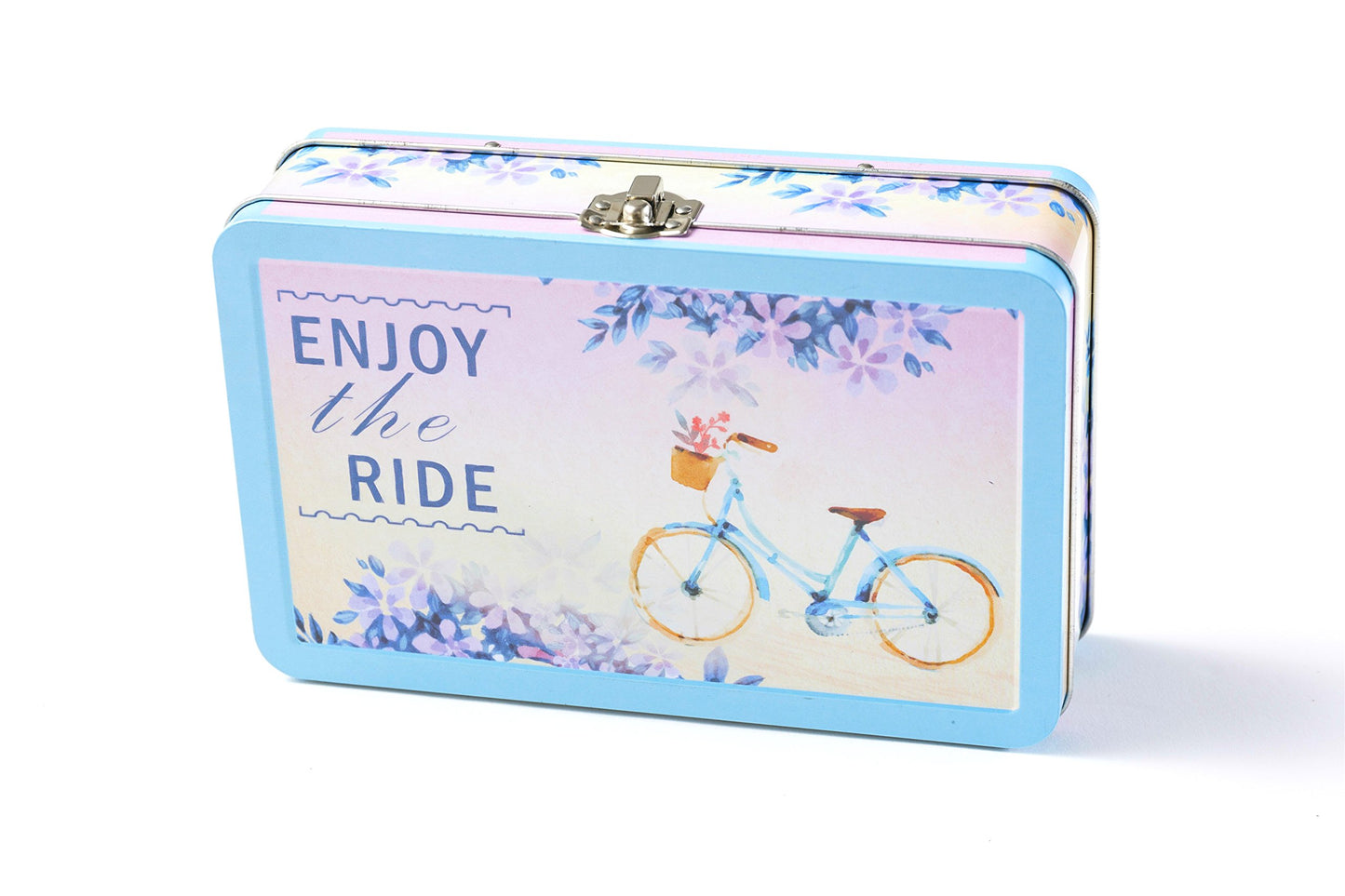 DAHO Metal Storage Box with Hinge for Office, School, Home, Makeup, Arts & Crafts and Accessories