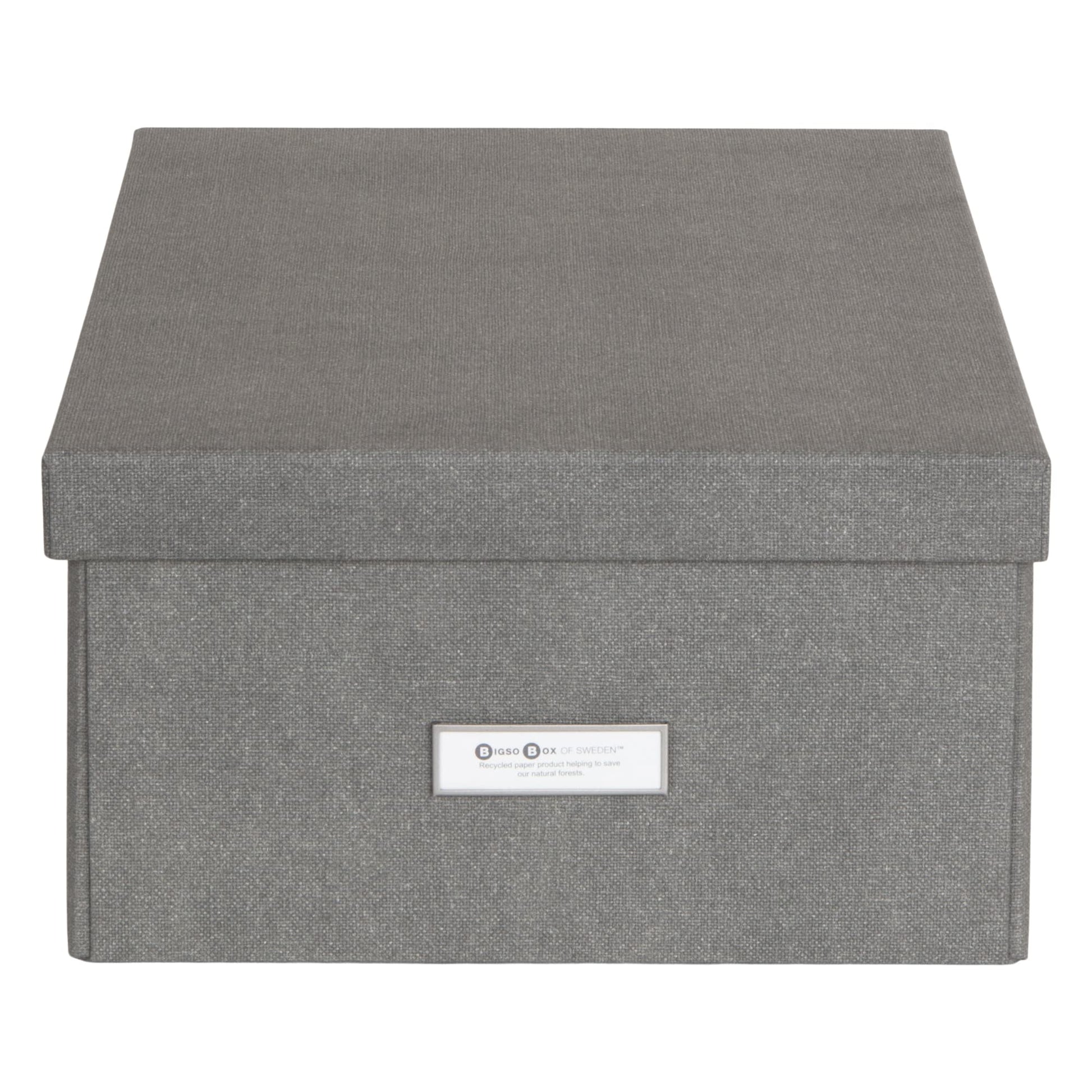 Bigso Box of Sweden Katia KD Collapsible Photo Storage Box with Labelframe for Easy Identification