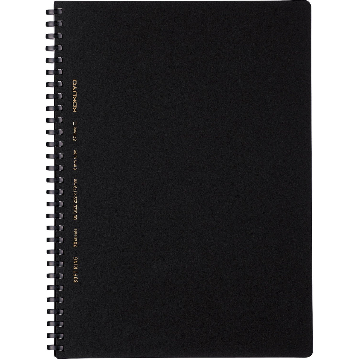 KOKUYO Spiral Lined Notebook, 10'' x 7'' Business Journal B5 Soft Ring Notebooks with A 6mm Ruled