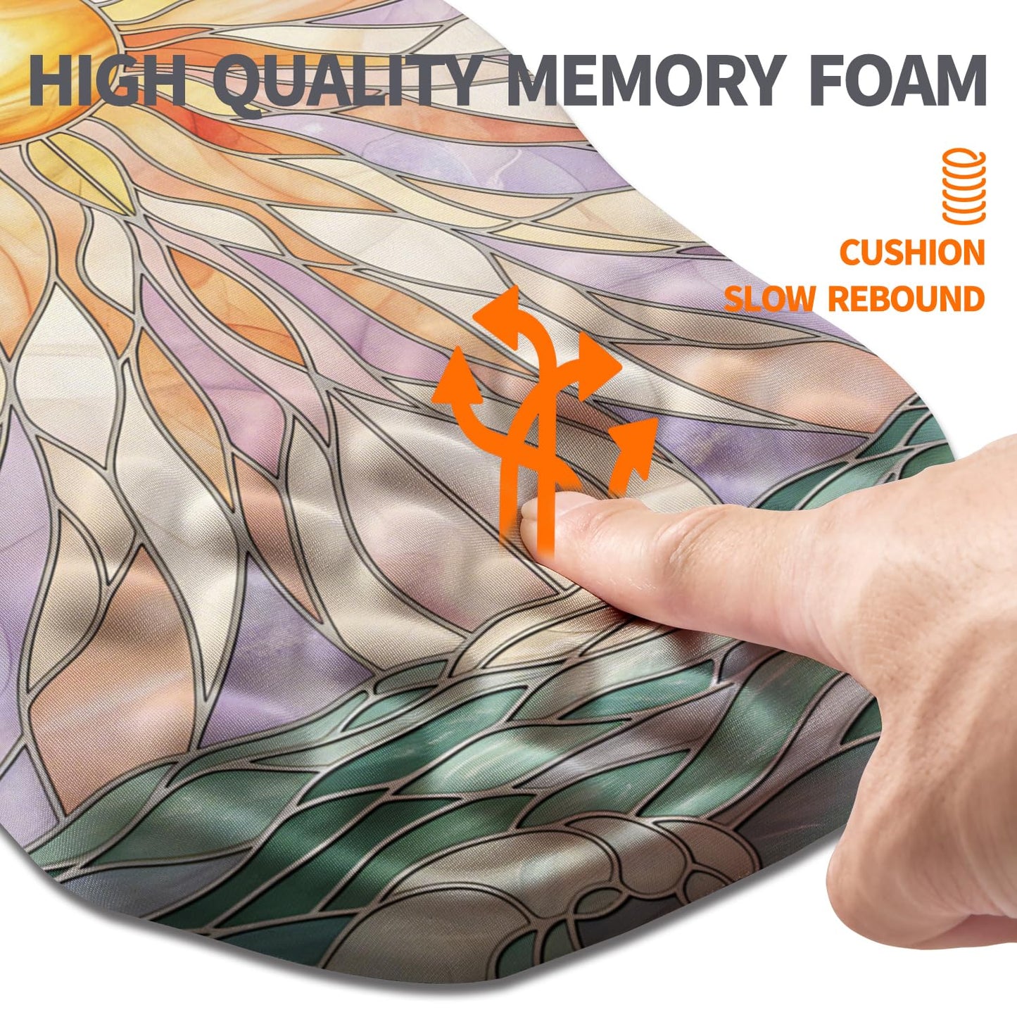 Armanza Ergonomic Slope Mouse Pad Wrist Support, Wrist Rest Mousepad for Carpal Tunnel Pain Relief