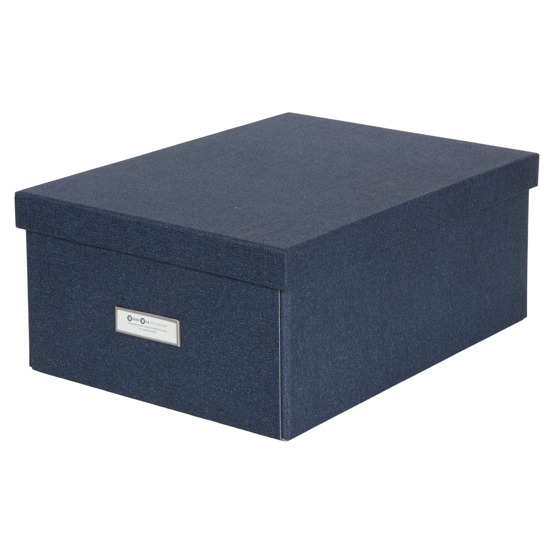 Bigso Katia KD Collapsible Storage Box with Labelframe for Easy Identification - Simple Assembly