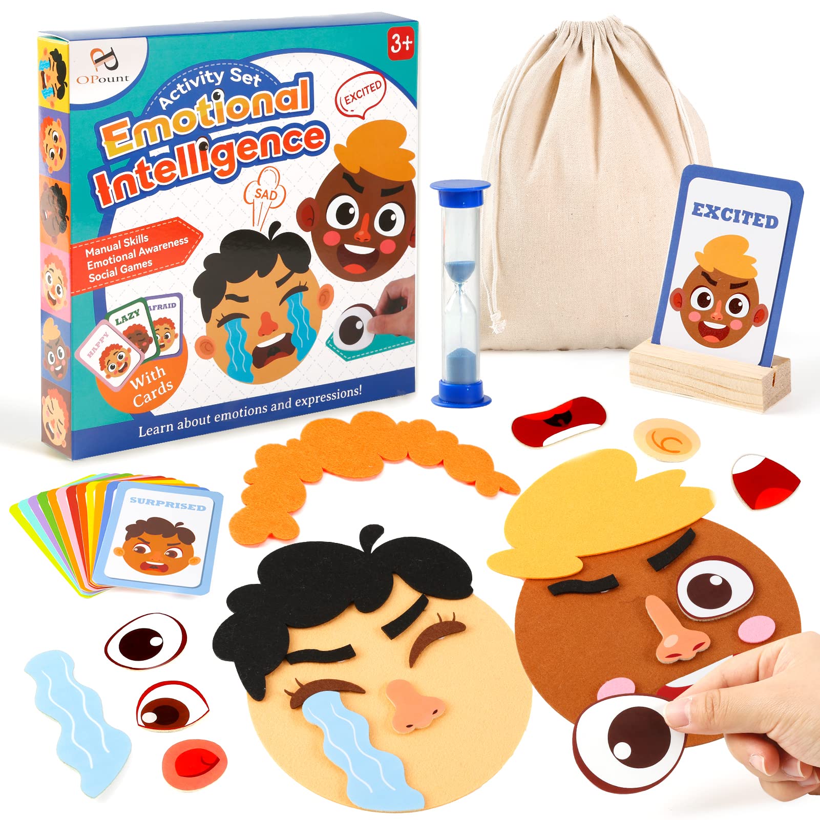 PP OPOUNT Social Emotional Learning Toy, Funny Faces Games