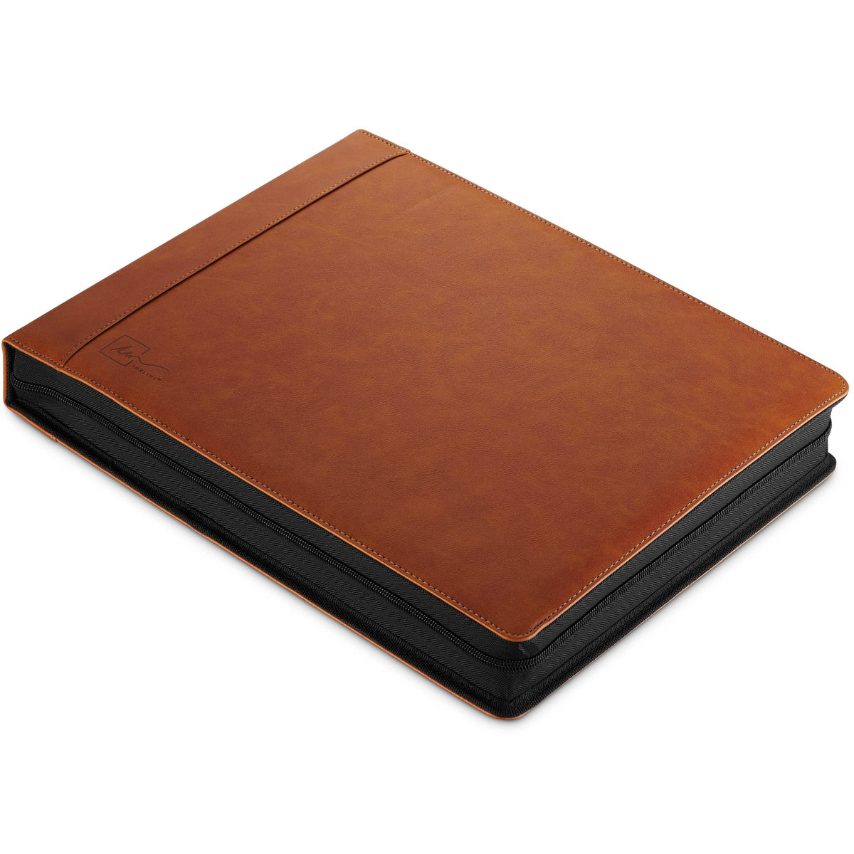 Inkline 7 Ring Check Binder Portfolio -Professional PU Leather Binder with Zippered Closure -500