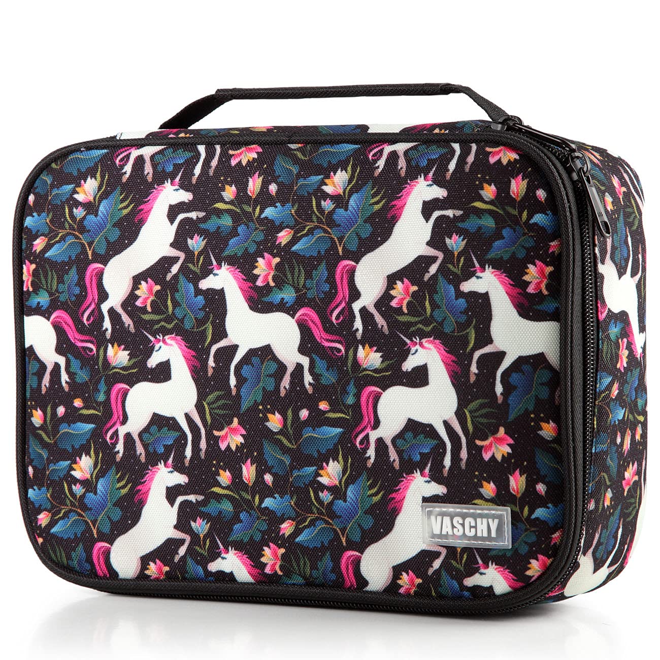 VASCHY Large Pencil Case, Art Color Pencils Pouch with Detachable Layers Multiple Zip Pockets for