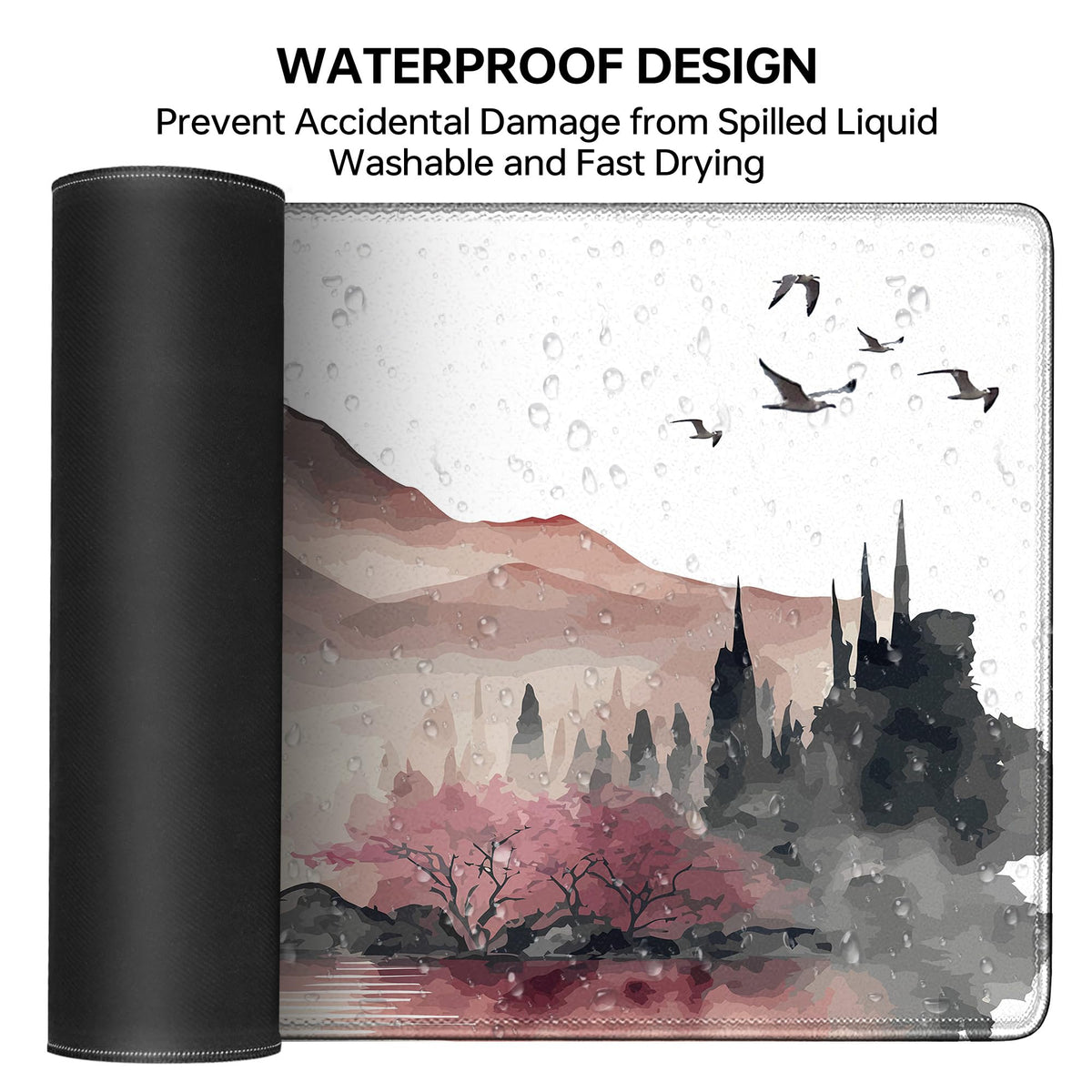 Japanese Cherry Blossom Large Gaming Mouse Pad,Mouse Pad Gaming for Desk 31.5 x 11.8 in Mouse Mat