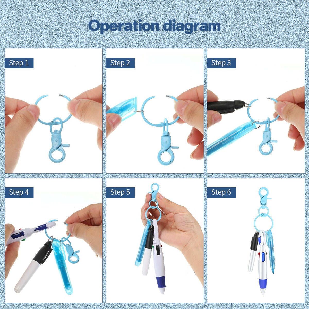 Fainne 12 Sets Nurse Pens with Mini Highlighter for Badge Reel