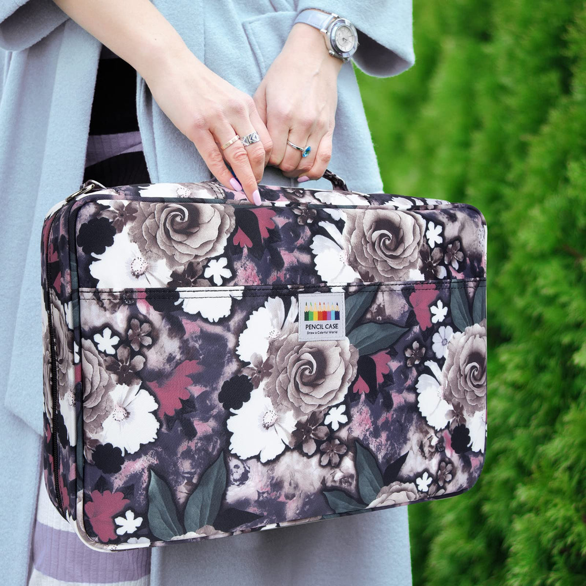 YOUSHARES Big Capacity Colored Pencil Case - 480 Slots large Pen Case Organizer with Multilayer