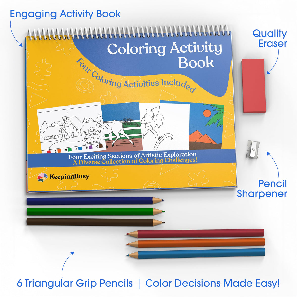 Keeping Busy Coloring Book Activity Kits for Dementia | Easy Crafts for Seniors | Alzheimer