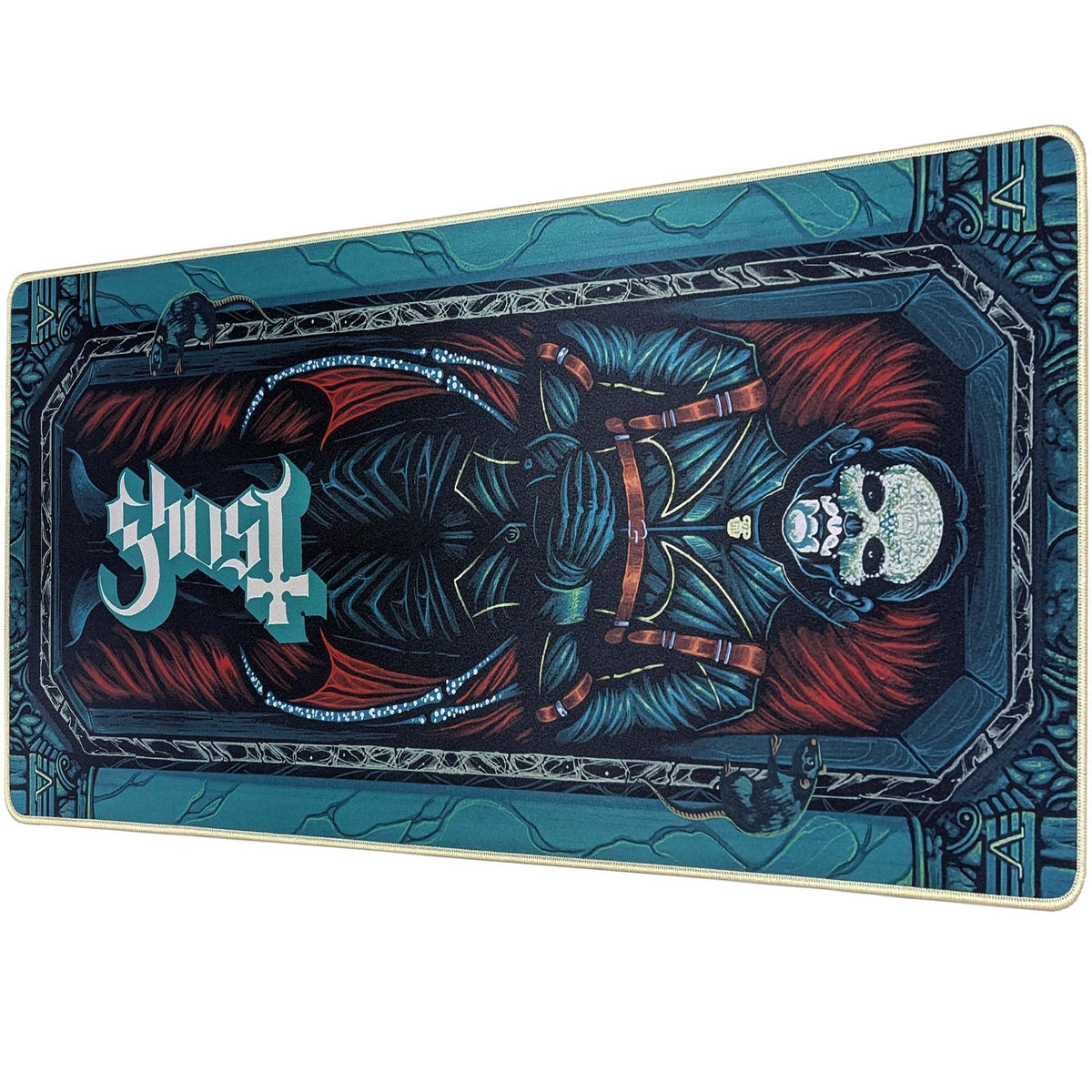 SUBSONIC Ghost Band Mouse Pad XXL 35x15 in – Gaming Desk Mat Extra Large