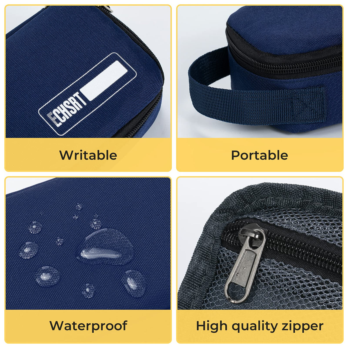 ECHSRT Large Pencil Case, Aesthetic Pen Pouch with Big Capacity, Minimalist Portable Stationery Bag