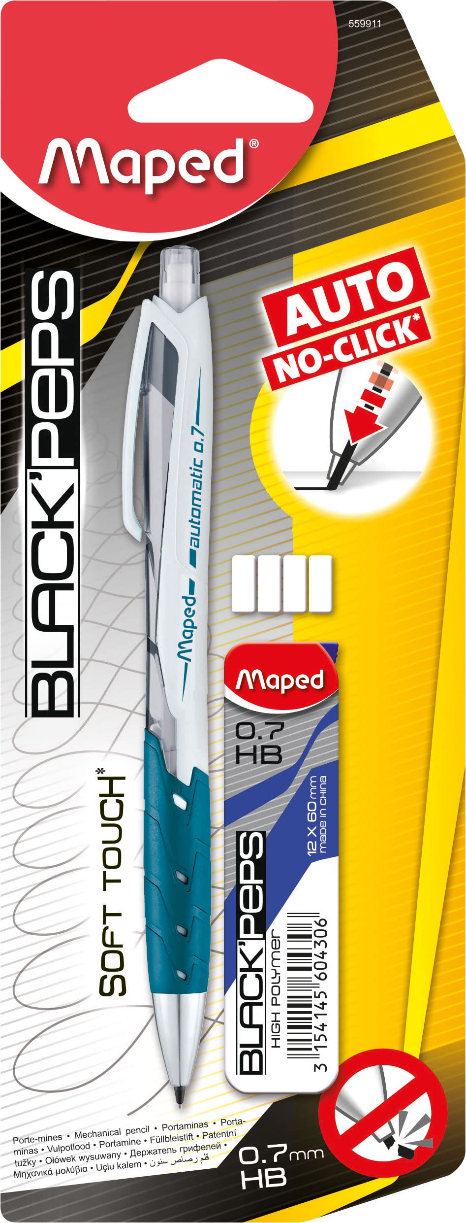 Maped 559911 0.7 mm Mechanical Auto Pencil