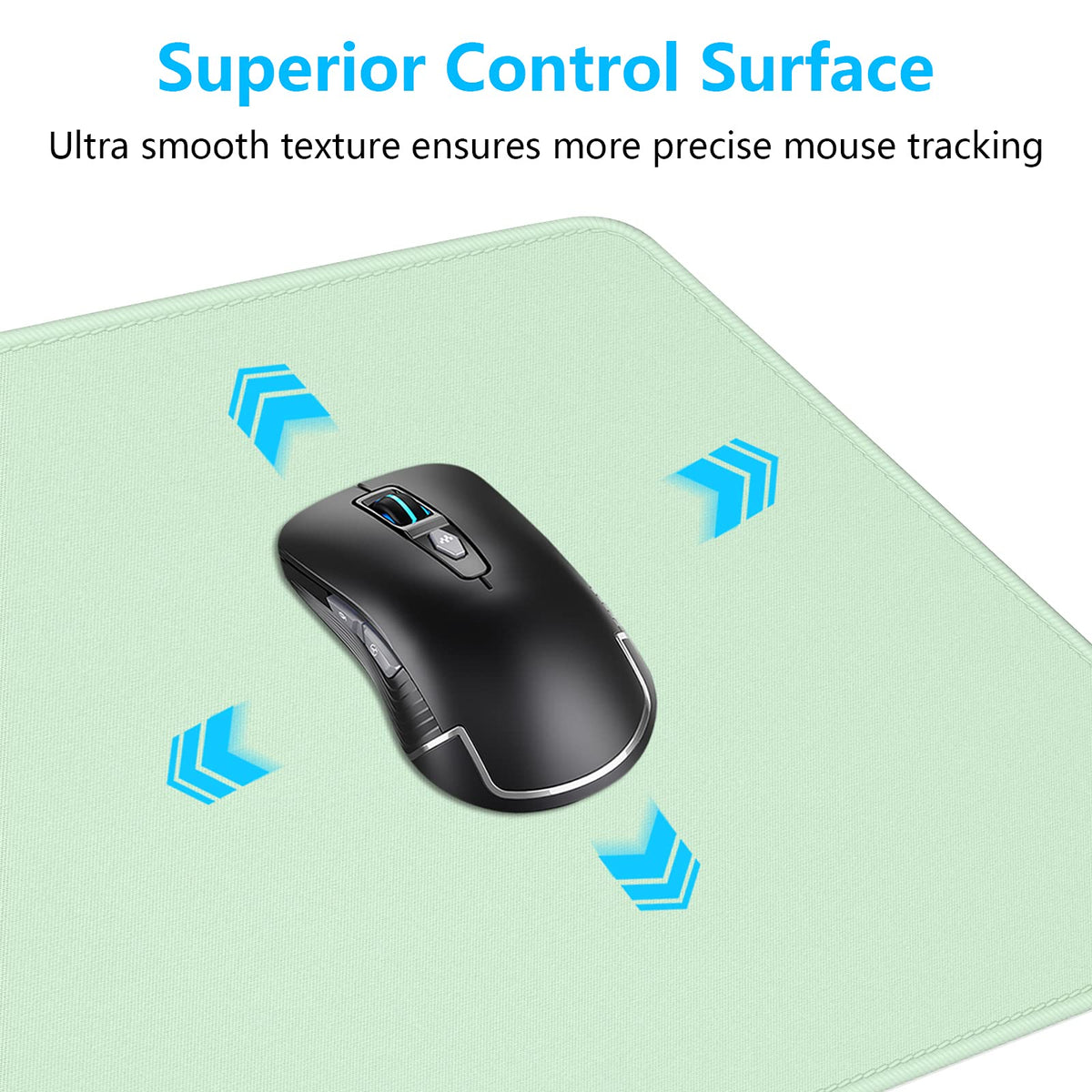 Dapesuom Large Gaming Mouse Pad, Extended Mouse Mat with Stitched Edges, Full Size Keyboard Pad
