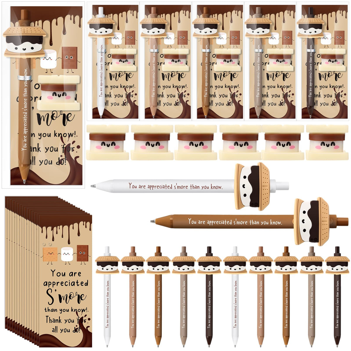 TecUnite S'more Marshmallow 20 Sets Classroom Motivation Gifts Bulk