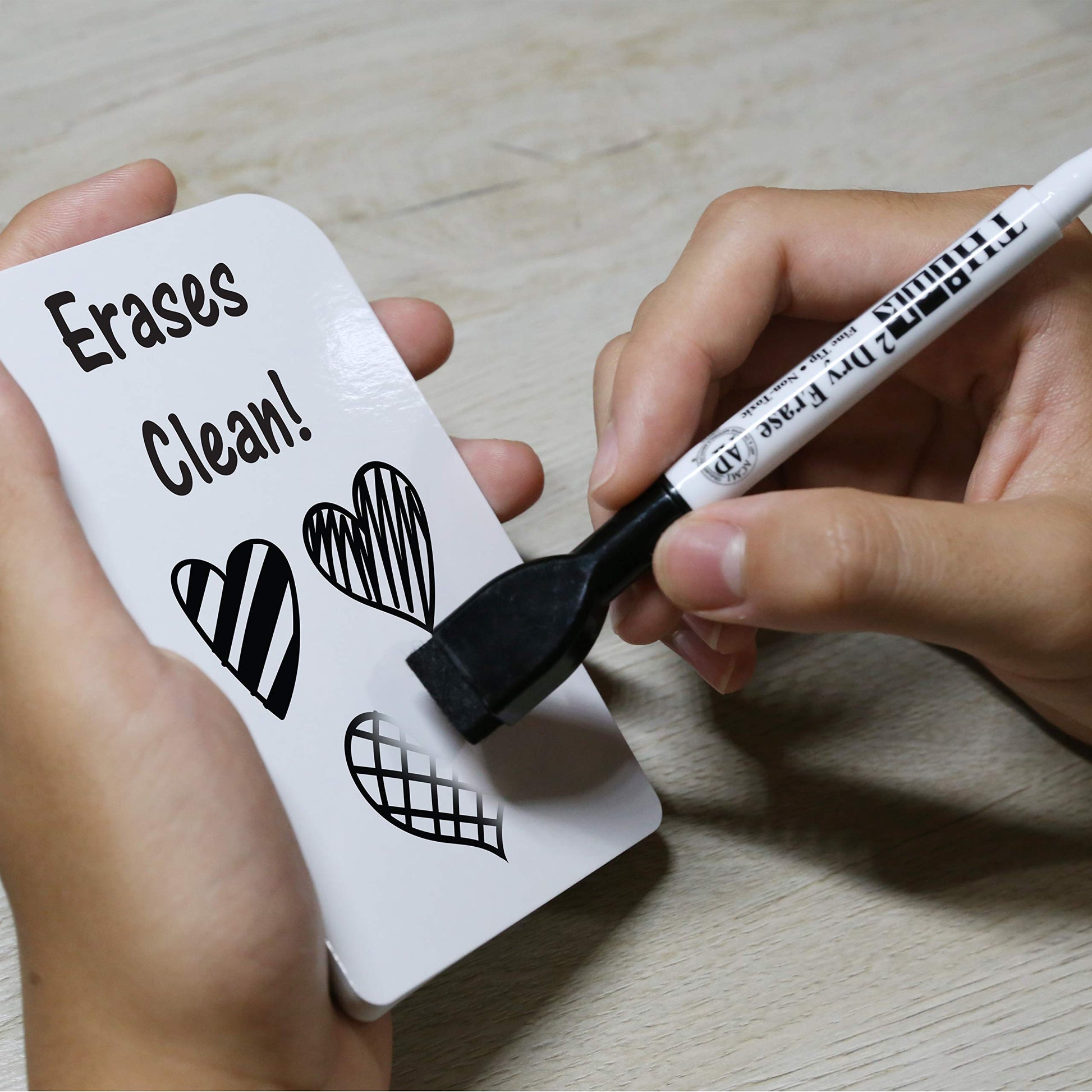 Imagine2Master 60 Blank Dry Erase Index Cards (3” X 5”). Comes with 2 Dry Erase Markers. DIY Flash