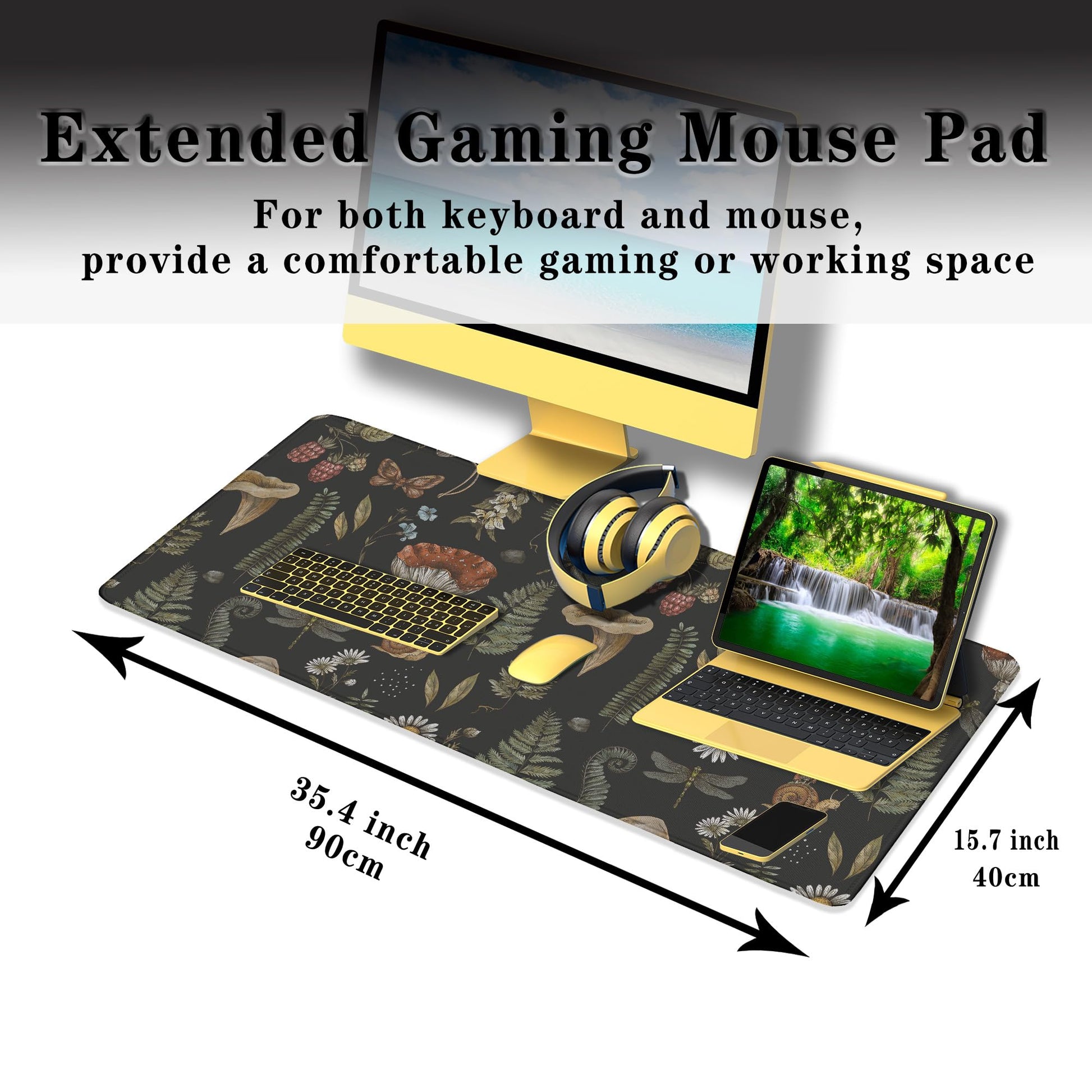 Samgula Office Desk Mat Desktop Pad Extra Large Mouse Pad Gaming Mousepad Mousepads XXL Non-Slip