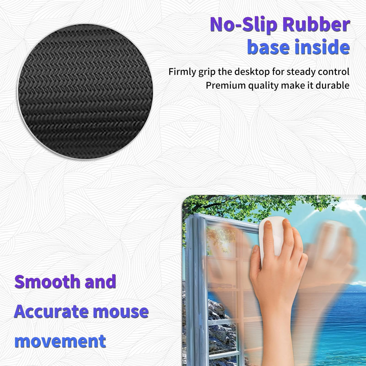 Large Mouse Pad, Desk Mat, XL Gaming Keyboard Mat, Non-Slip Rubber Base, Full Extended Mousepad for