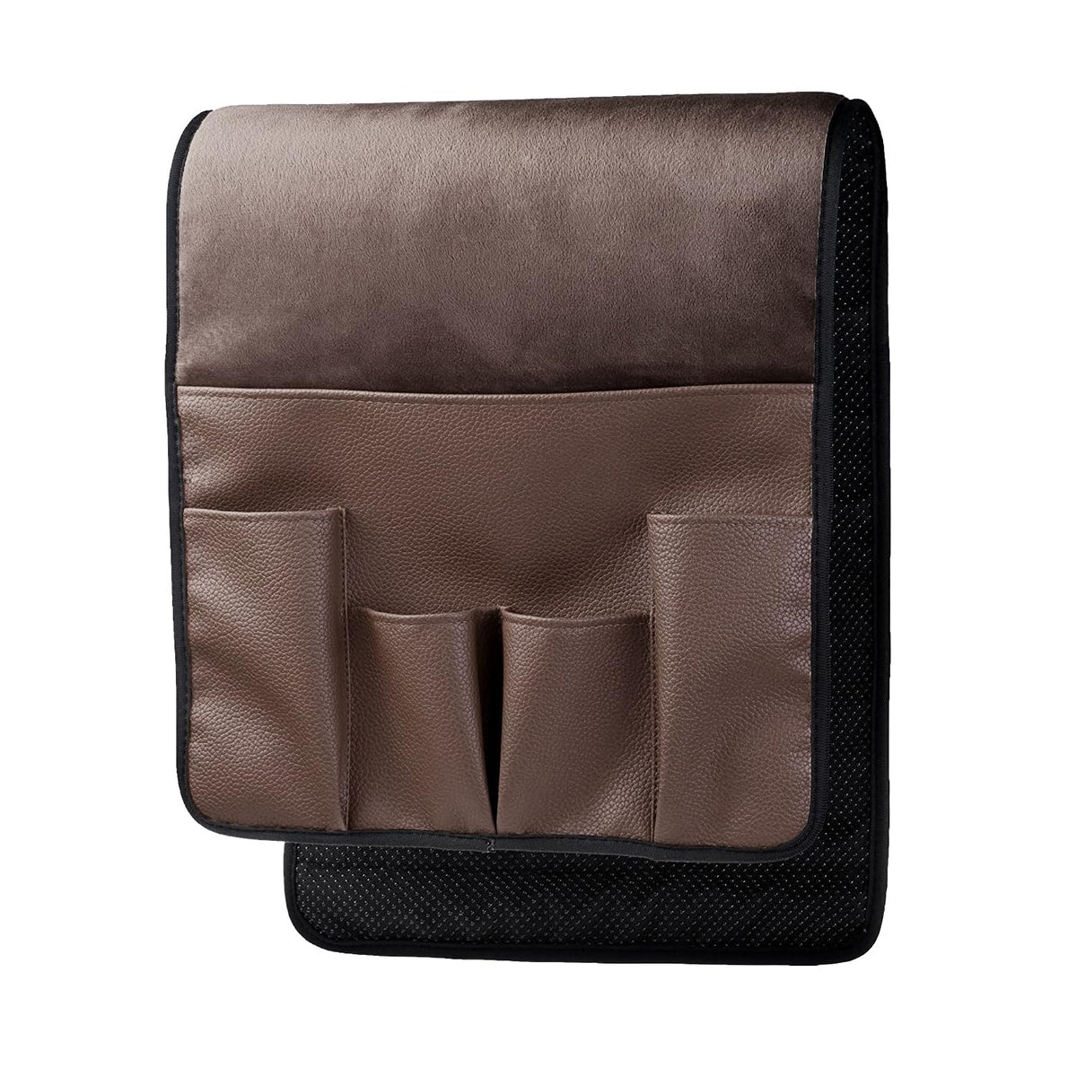 Wanty Velvet Sofa Couch Chair Armrest Soft Caddy Organizer Holder for Remote Control, Cell Phone
