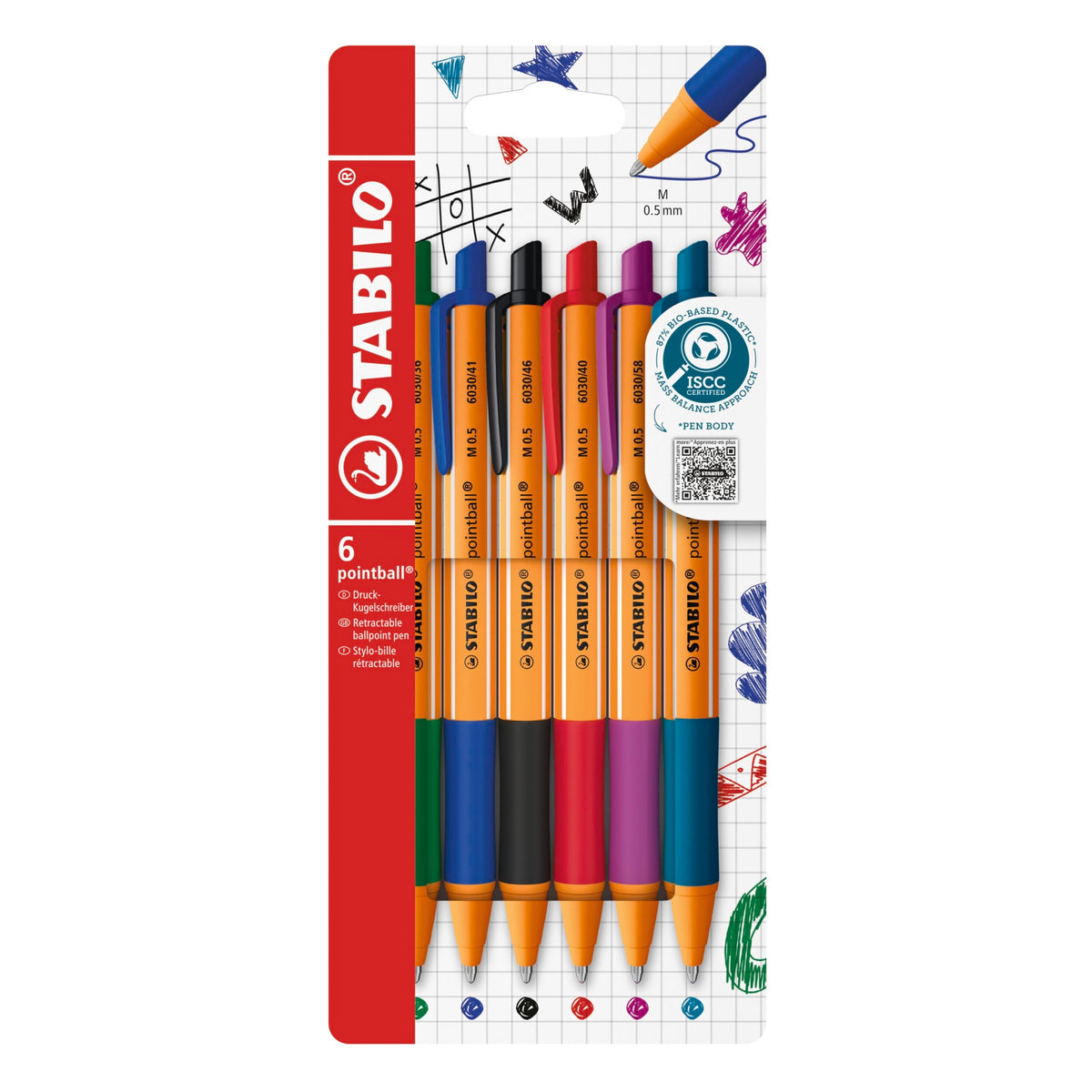 STABILO pushbutton ballpoint pen pointball