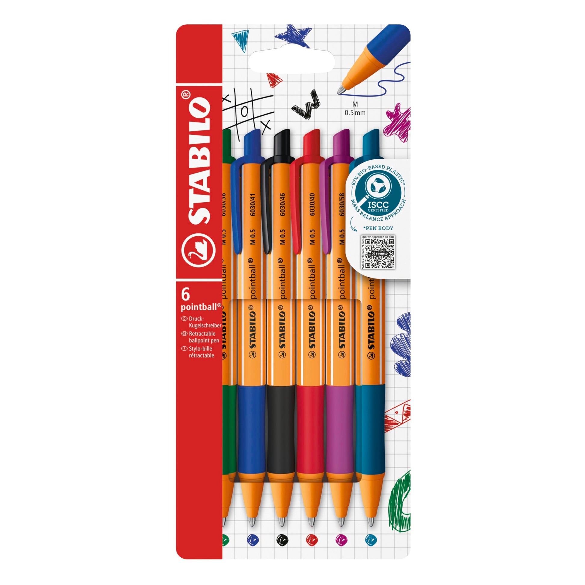 STABILO pushbutton ballpoint pen pointball