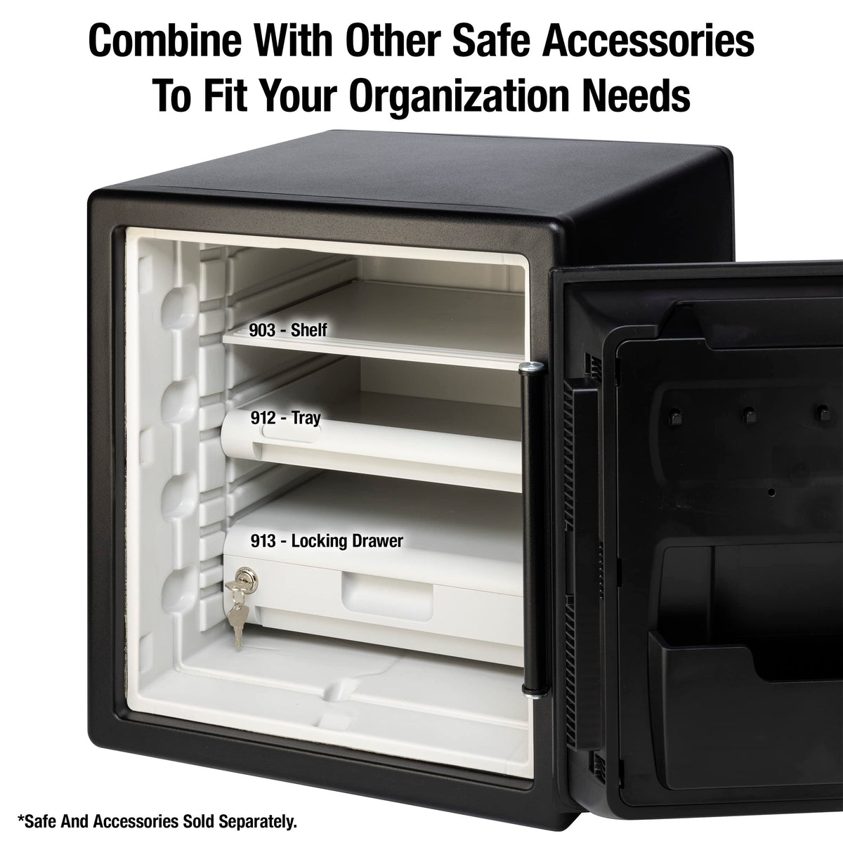 SentrySafe Shelf Insert for SFW082 and SFW123 Fireproof and Waterproof Safes, White Adjustable Safe