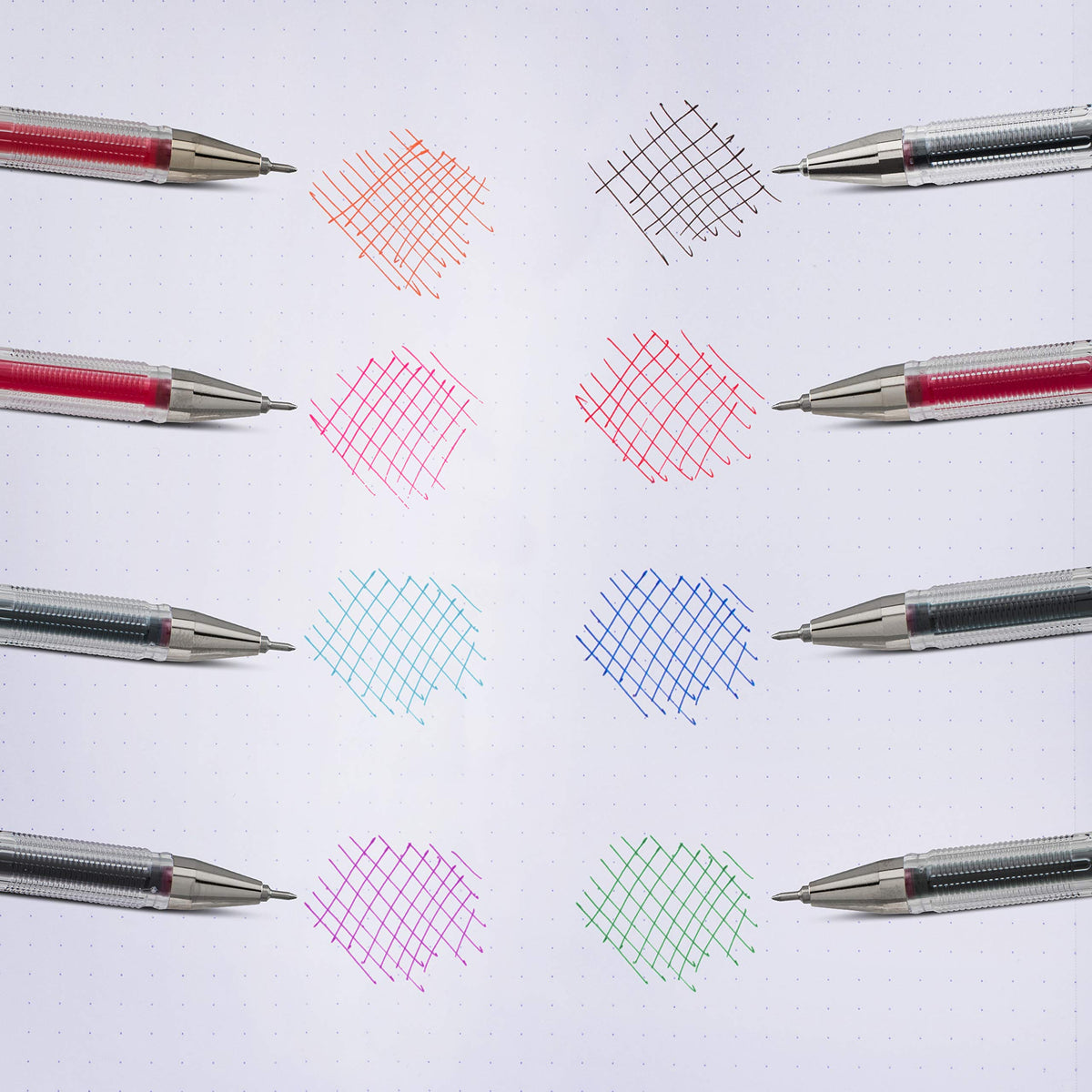 Pentel Arts Slicci 0.25 mm Extra Fine Gel Pen, Red Ink, Box of 12 (BG202-B)