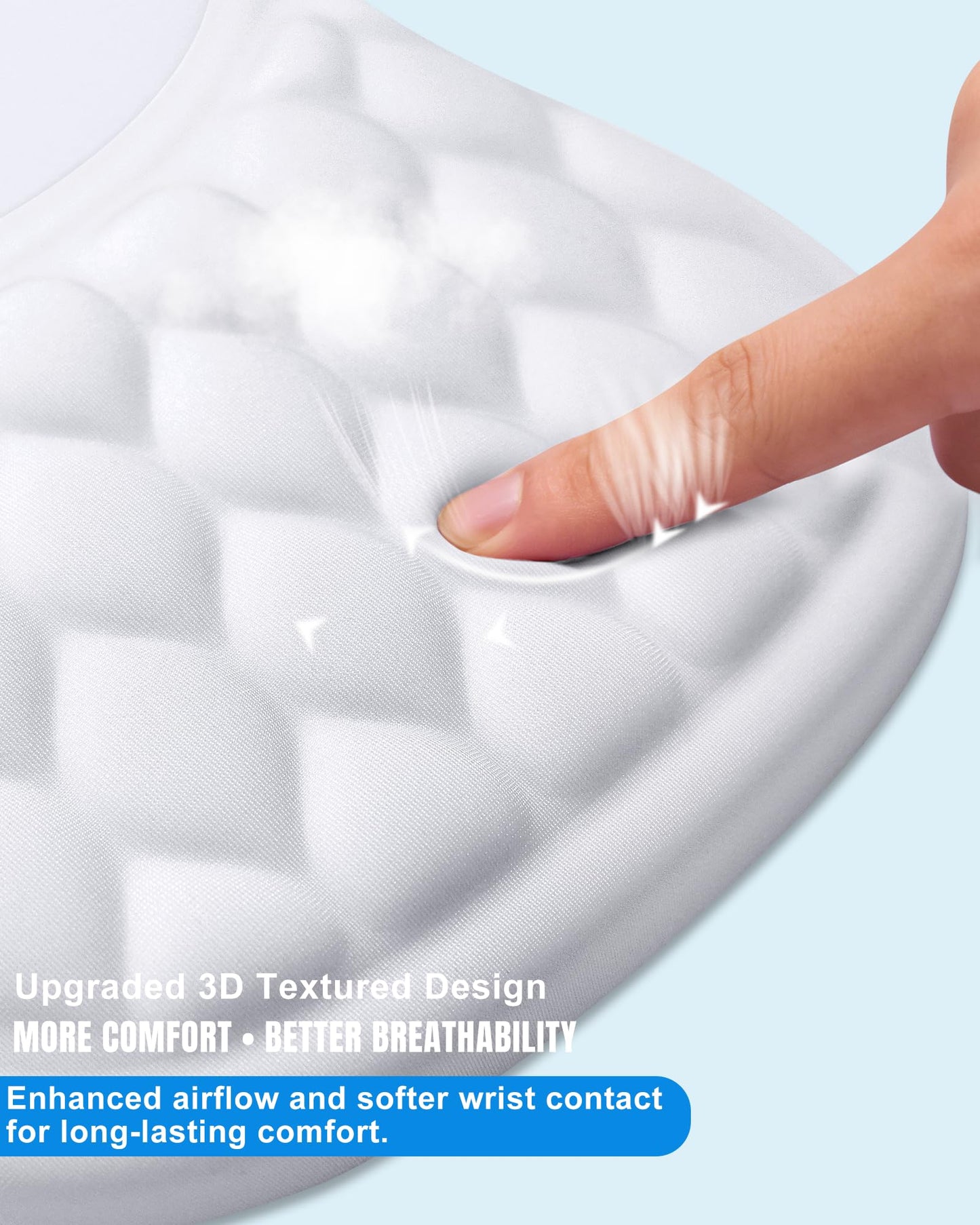 PVIPCZ Ergonomic Mouse Pad with Sloped Memory Foam Wrist Rest