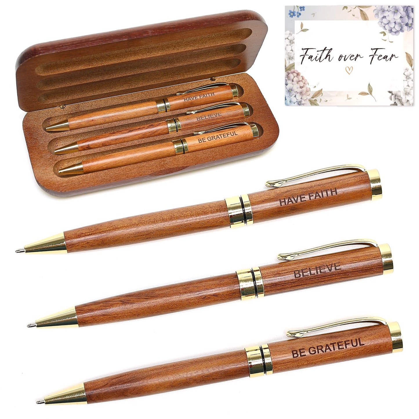 Christian Gifts for Women Men Pen Set Faith Based Spiritual Religious Gift
