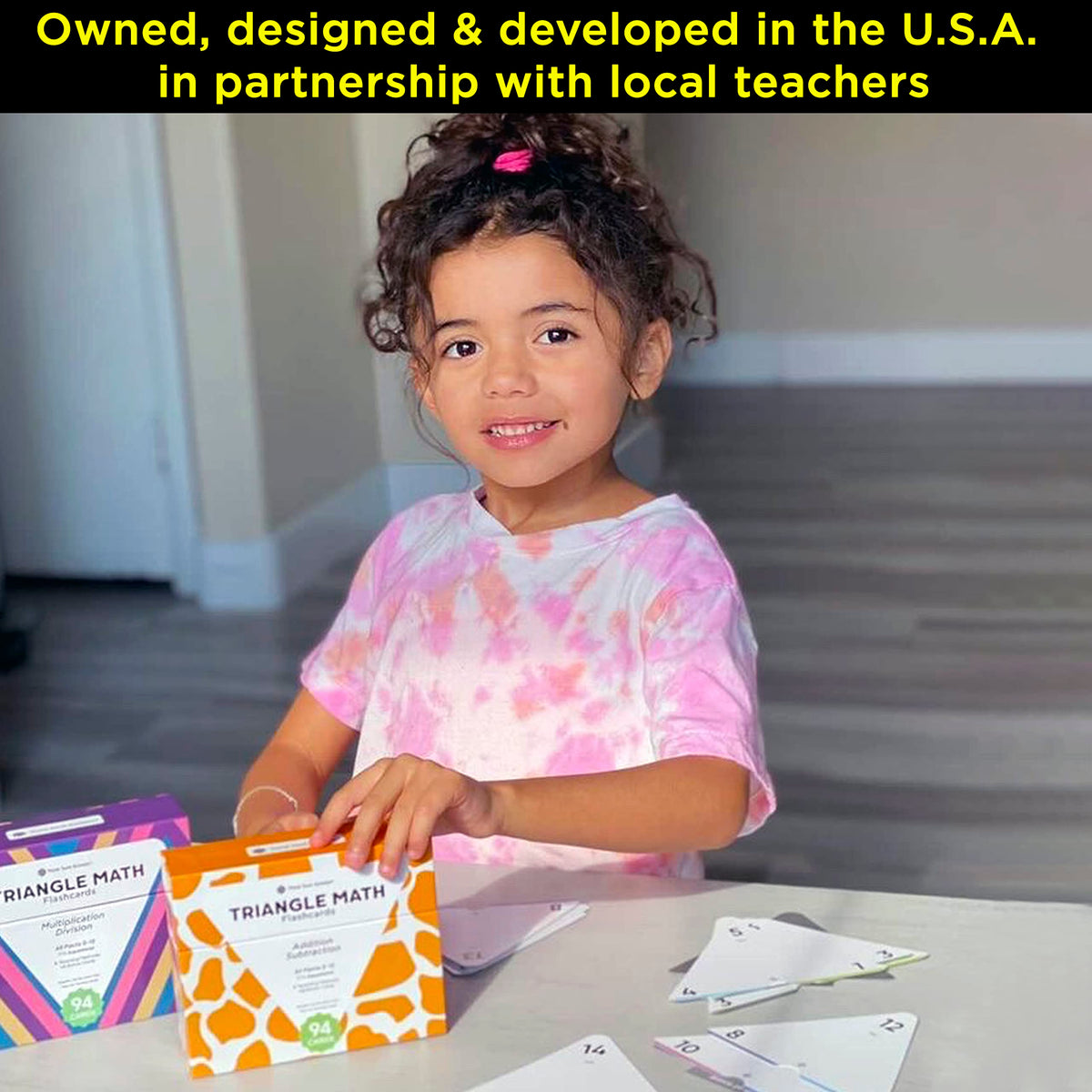 Award-Winning Triangle Math Flash Cards – 752 Facts (Add, Subtract, Multiply & Divide) – Grades K–6