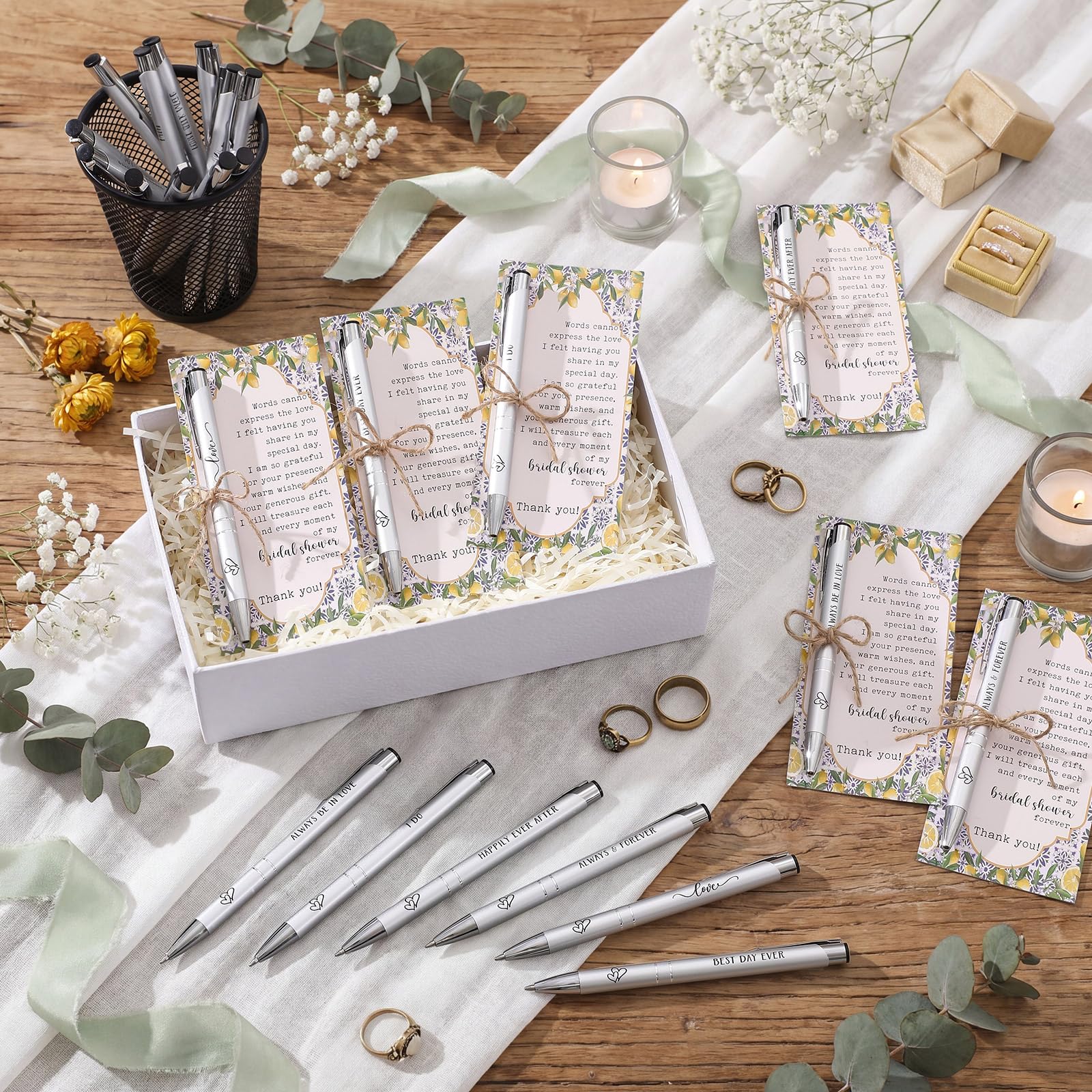 Chiisong 30 Sets Bridal Shower Favors for Guests, Lemon