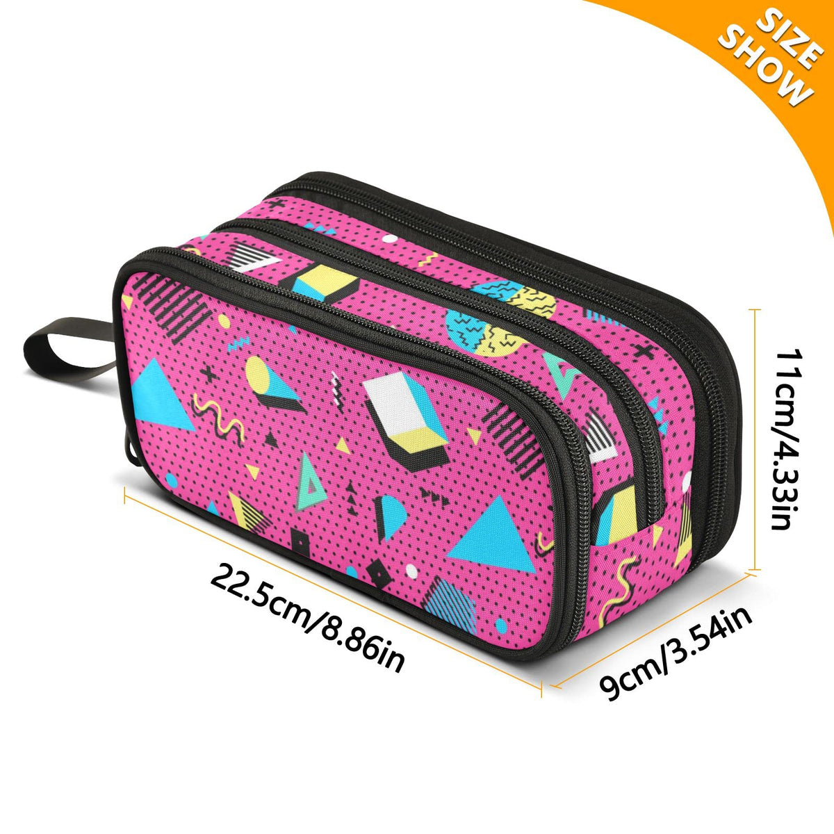 XUWU 80s 90s Large Capacity Pencil Case Pencil Pouch Pen Box
