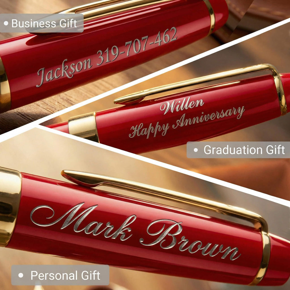 Yastar Personalized Ballpoint Pen Gift Set for Man/Women/Writers/Collection