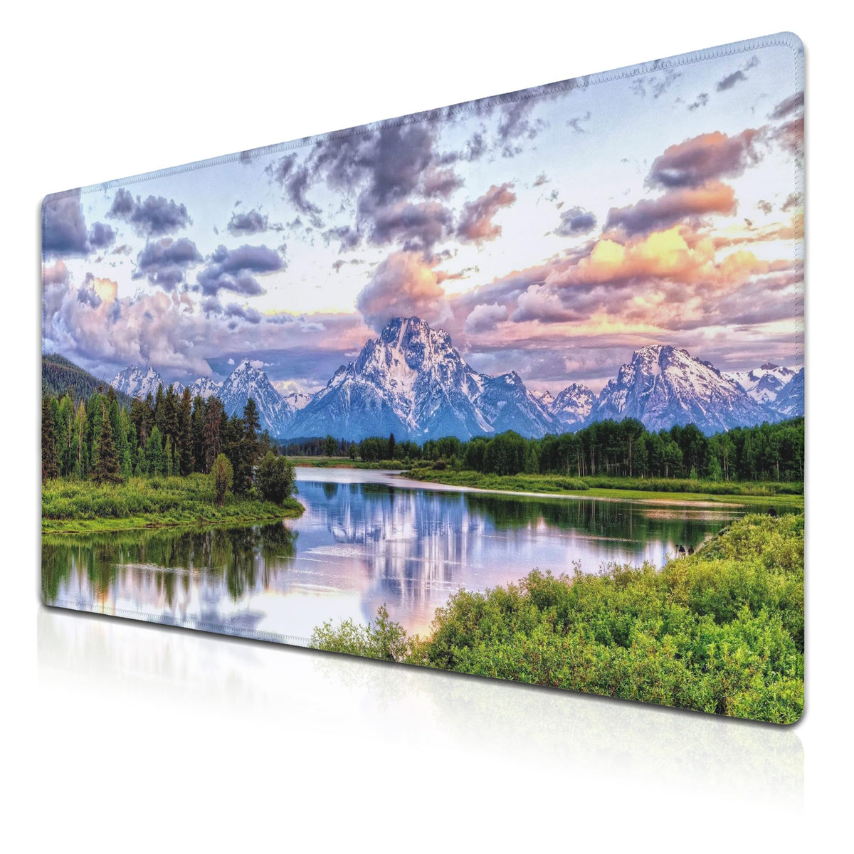 Samgula Gaming Mouse Pad Green Computer Pad, Large Mousepads Desktop Mats, Mouse Pad Big Waterproof