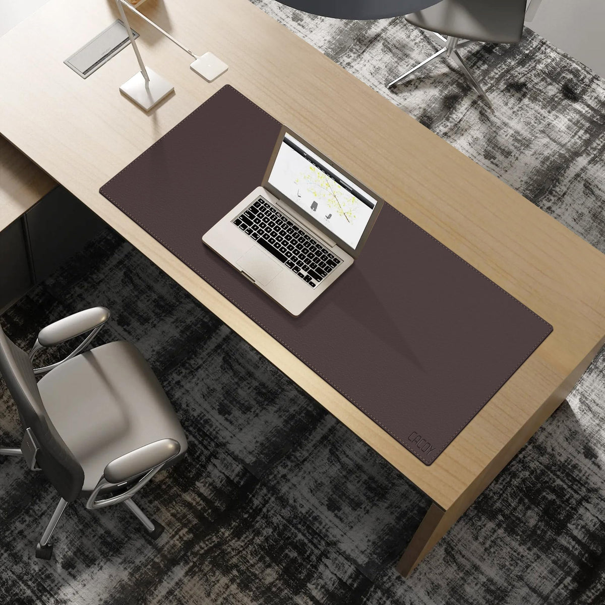 Cacoy 40" x 16" PU Leather Desk Pad Blotters, XXL Large Computer Mouse Pad for Office and Home