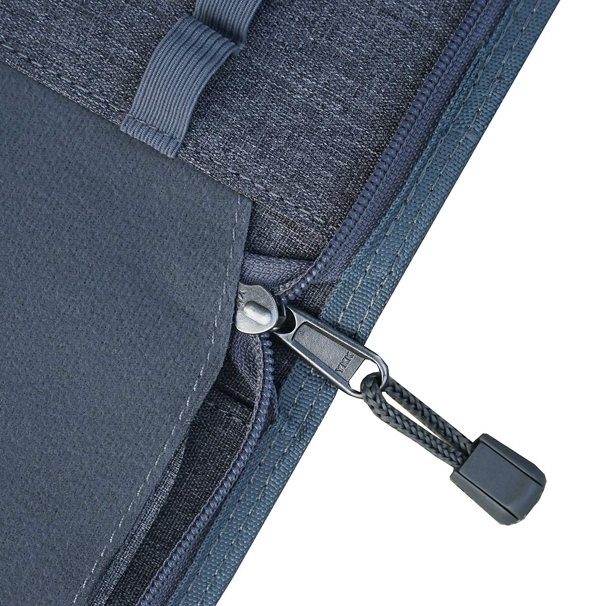 Lanxivi 48 Fountain Pen Case Gray Organizer Bag, Waterproof Canvas Pen Display Holder with YKK